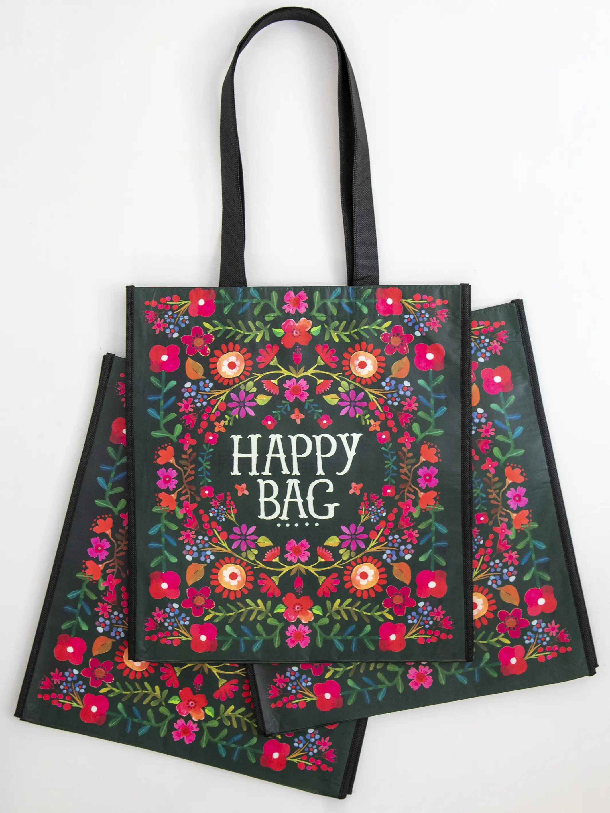 XL Happy Bag, Set of 3 - Red Floral