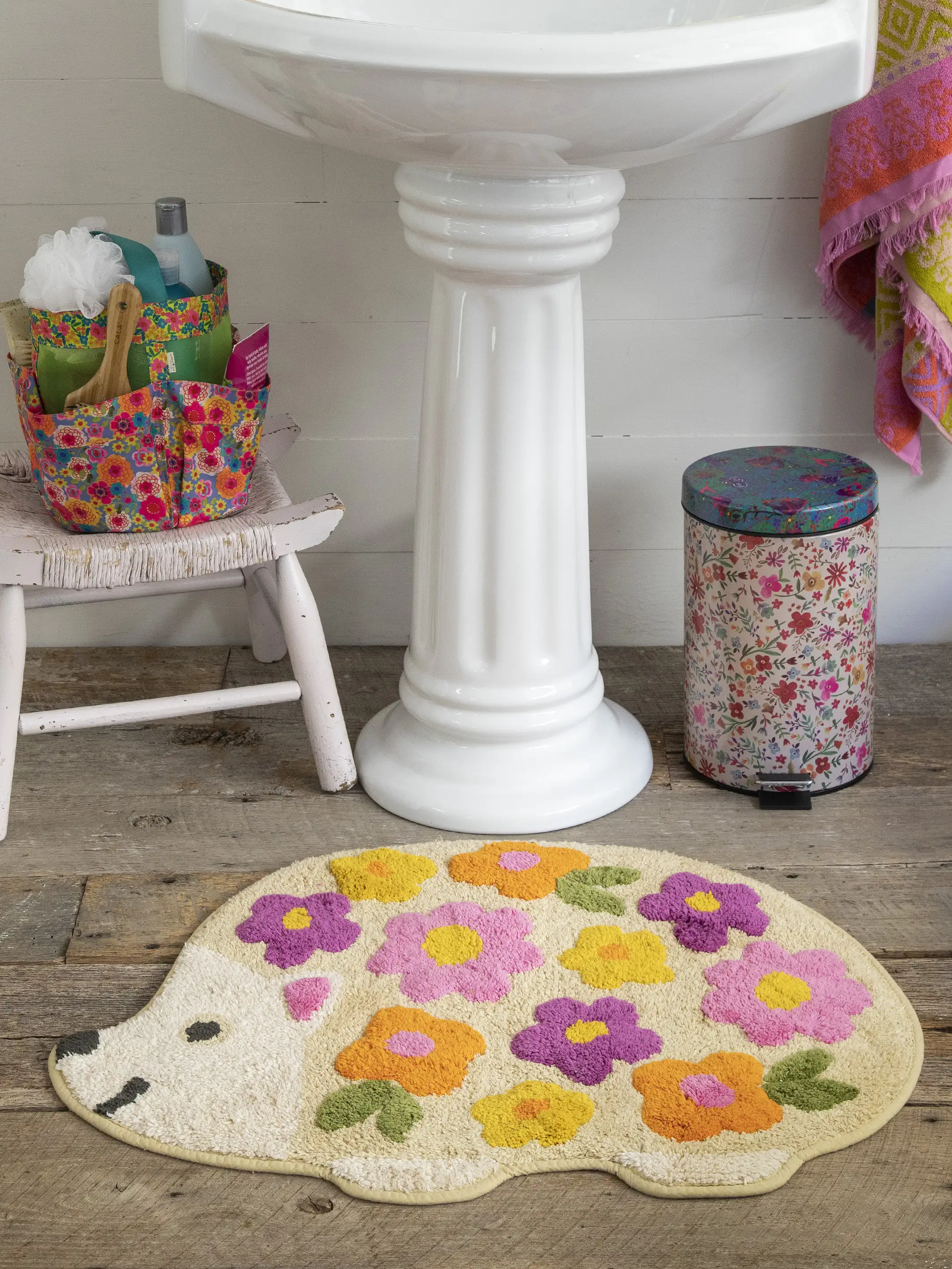 Tufted Cotton Bath Mat - Hedgehog