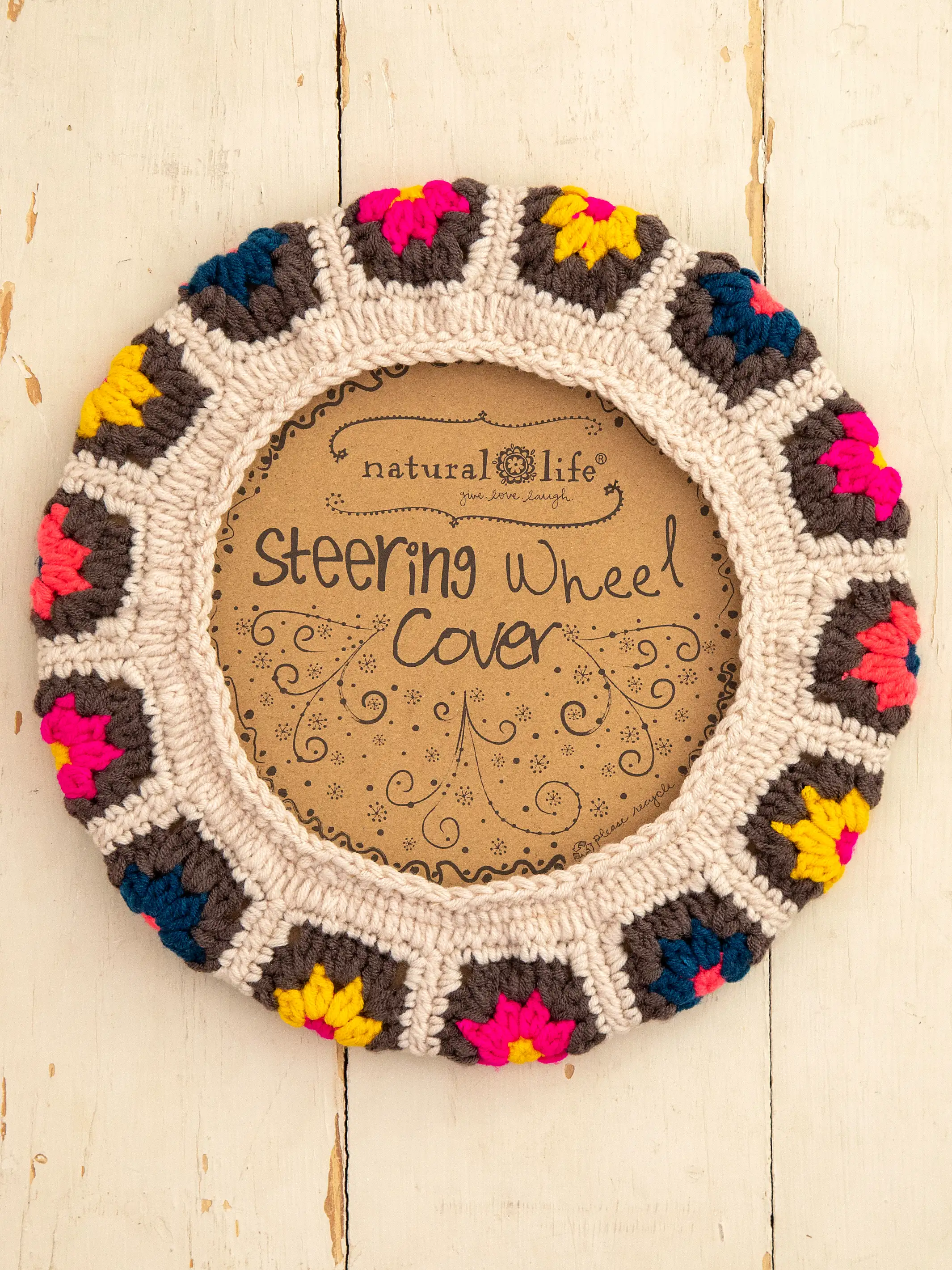 Crochet Steering Wheel Cover, 15