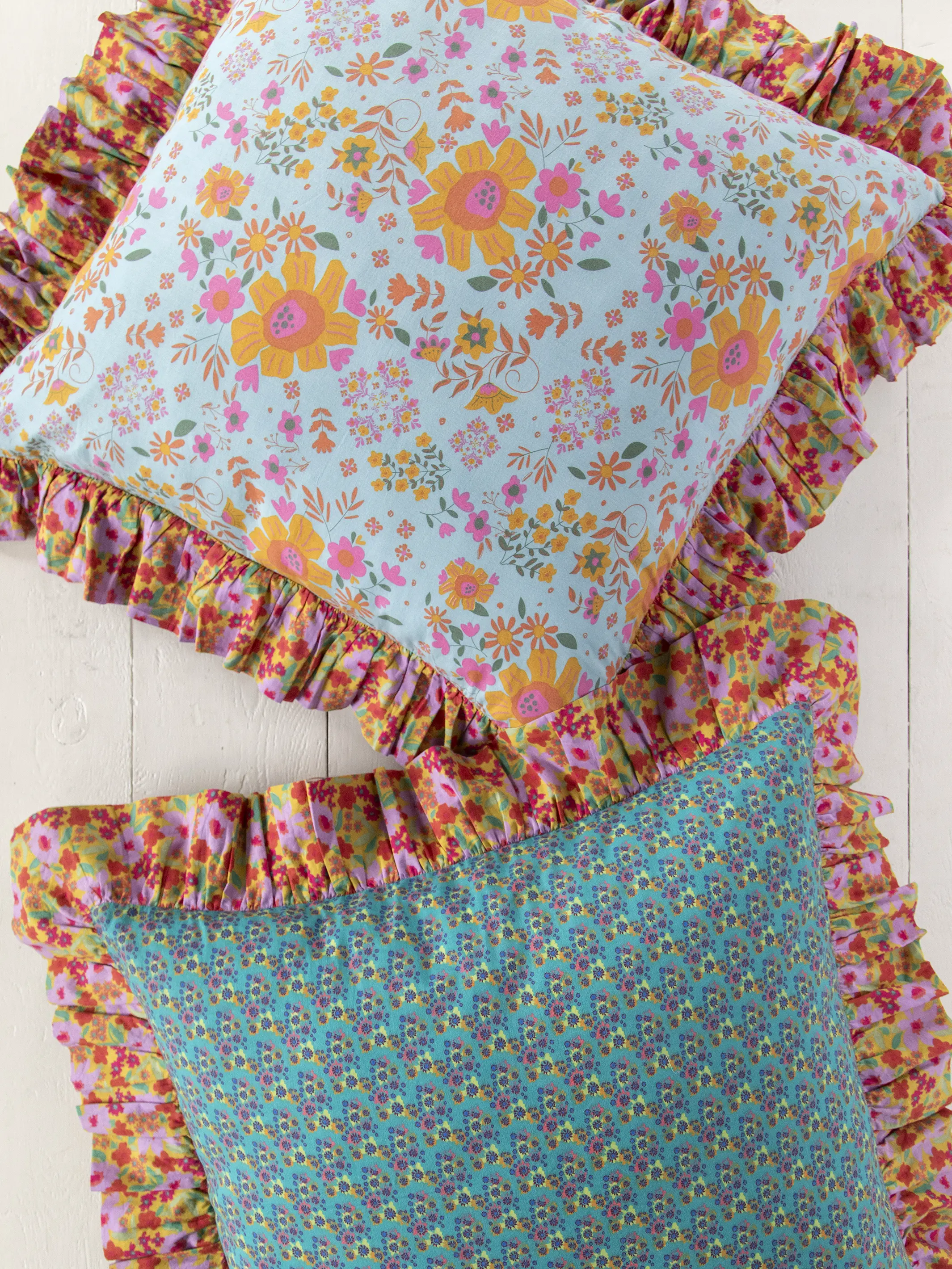 Ruffle Reversible Euro Sham - Lula