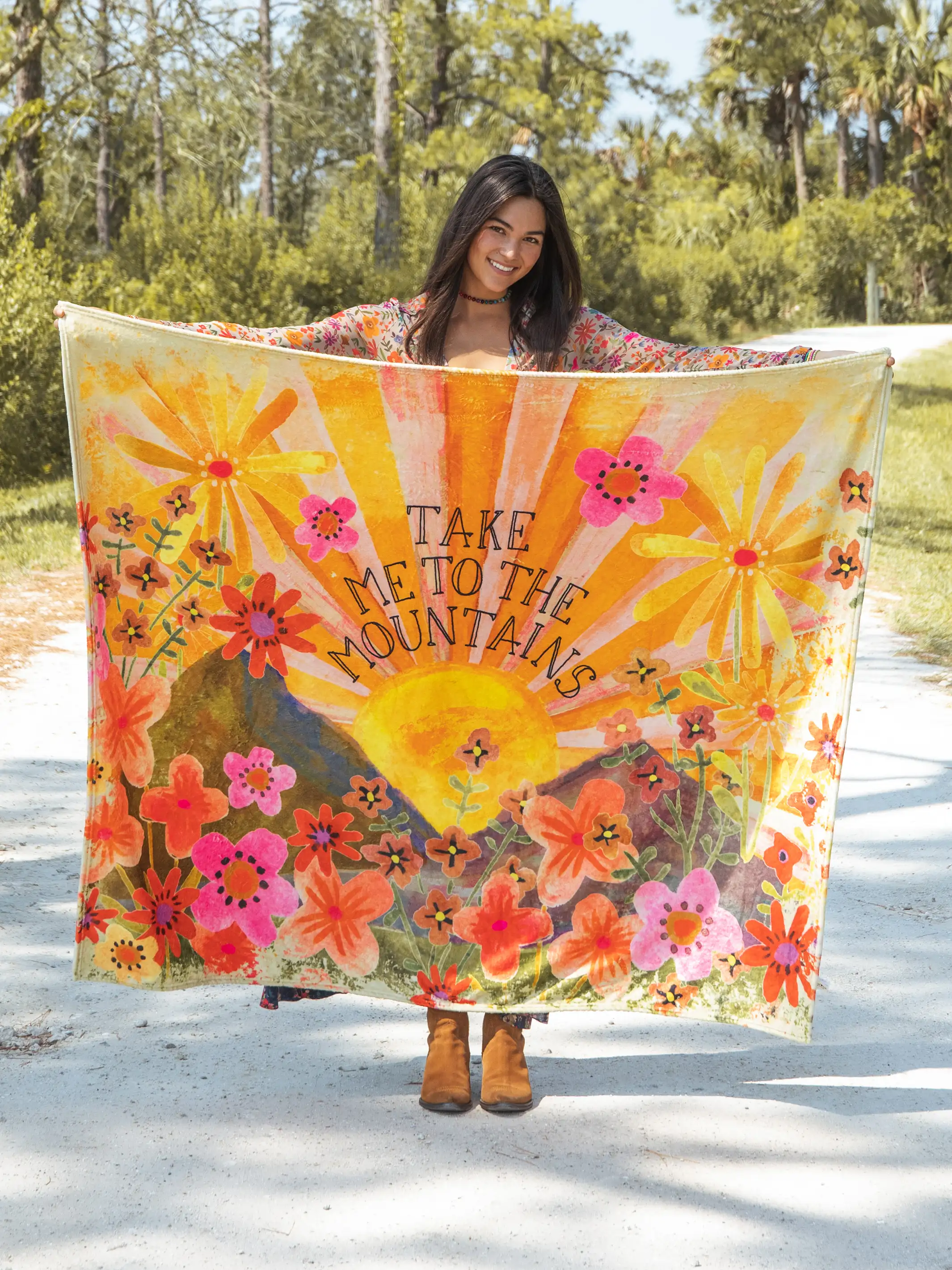 Cozy Throw Blanket - Take Me To The Mountains