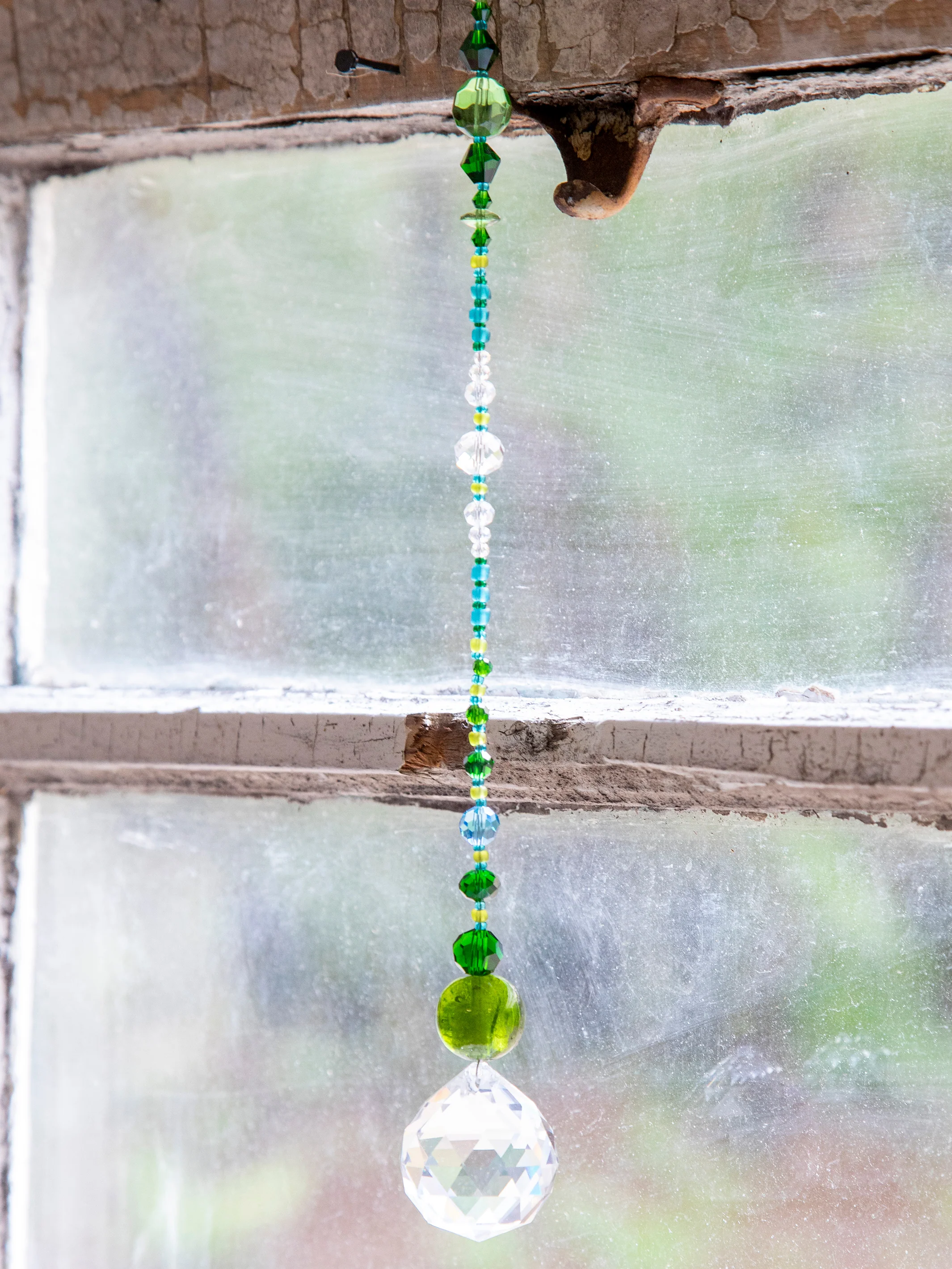Crystal Sun Catcher - Green