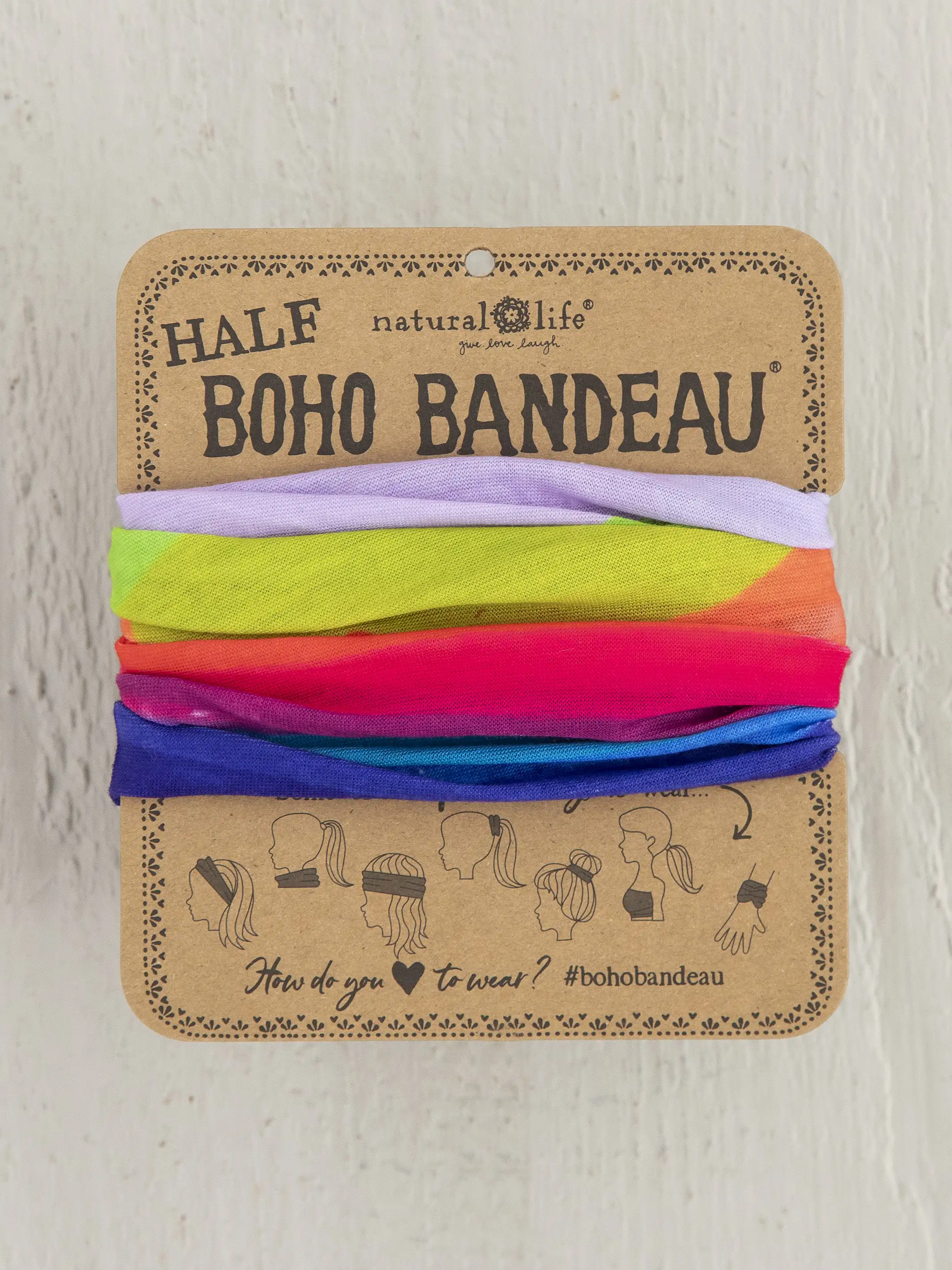 Half Boho Bandeau Headband - Mountain Range