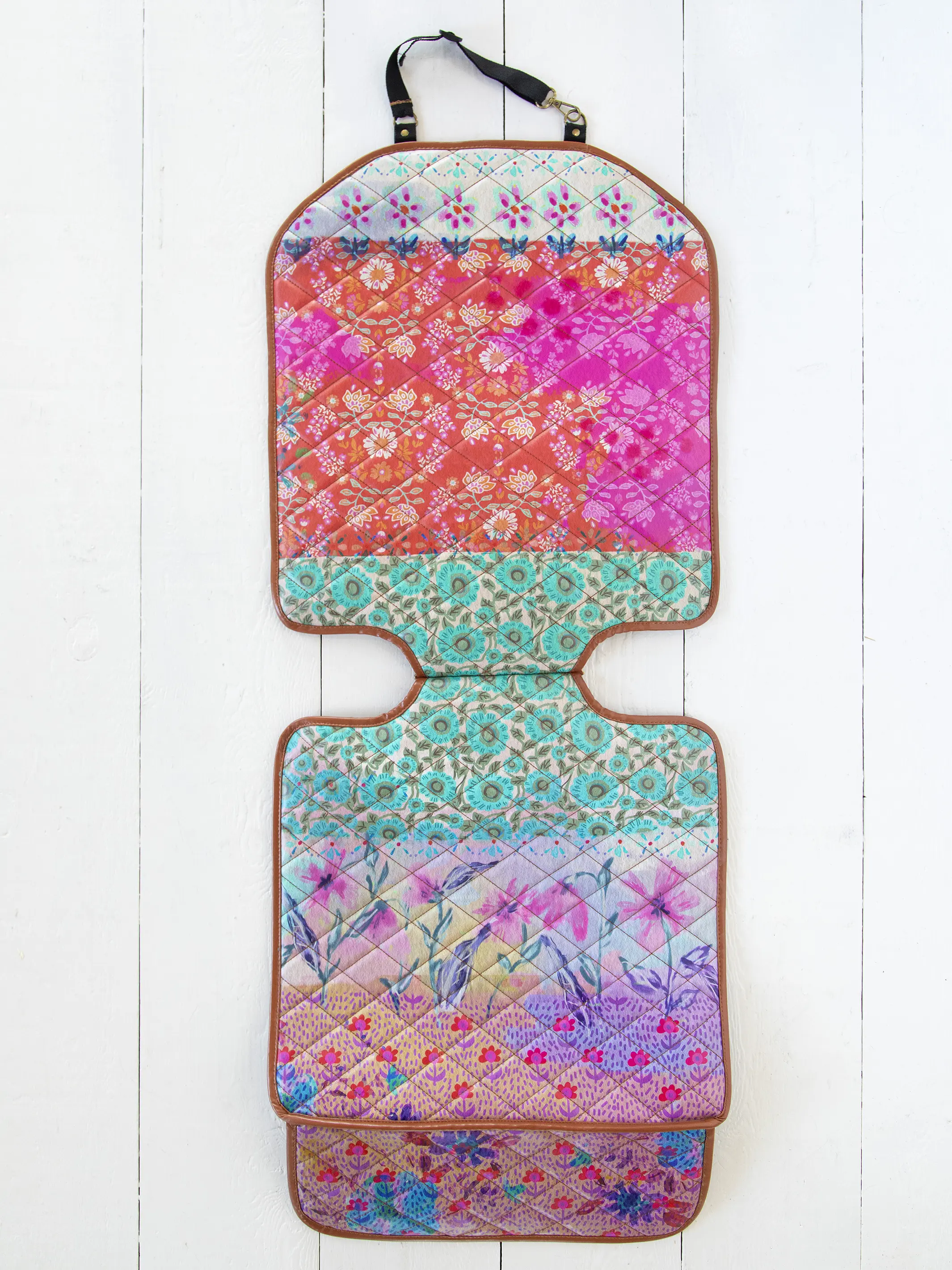 Car Seat Protector - Pink Watercolor Patchwork