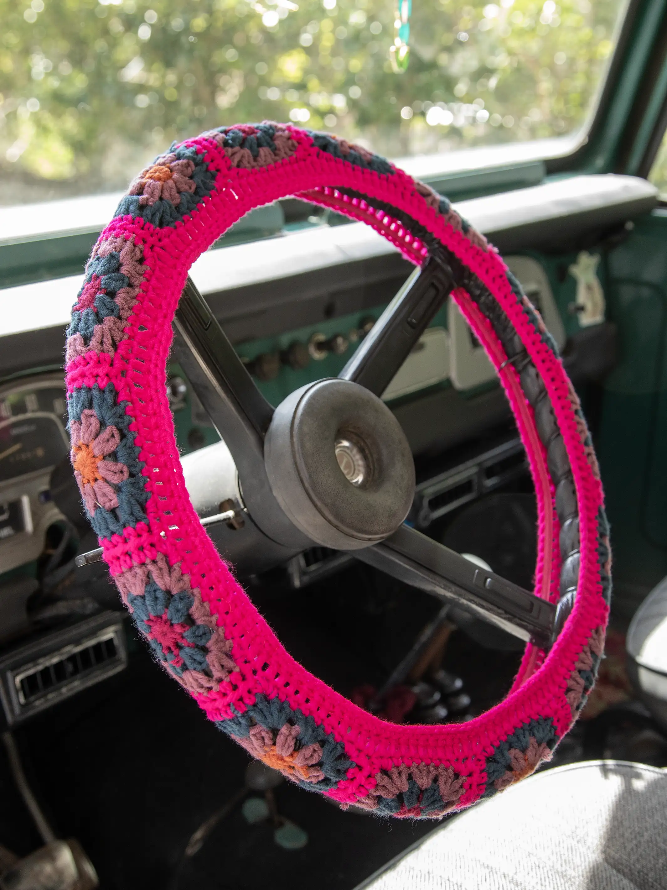 Crochet Steering Wheel Cover, 15