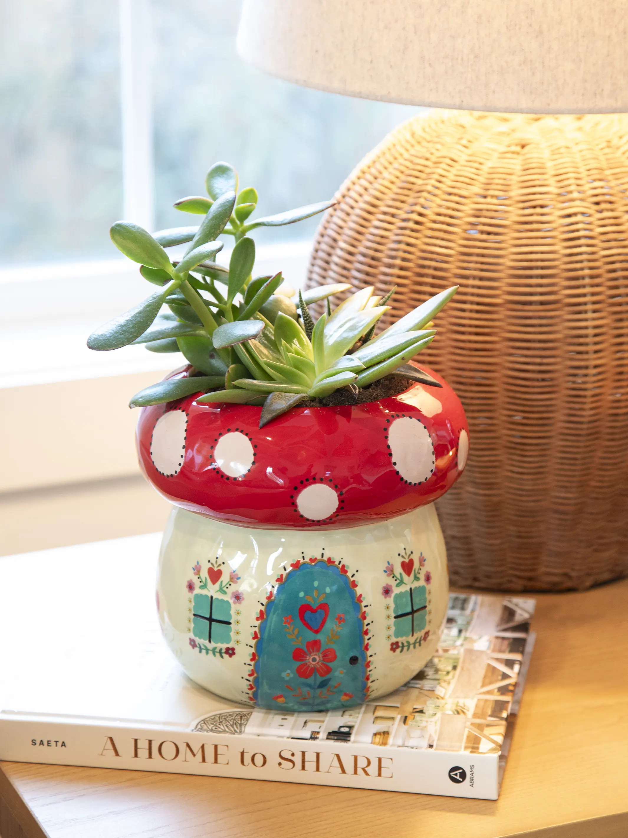 So Cute Ceramic Planter - Mushroom