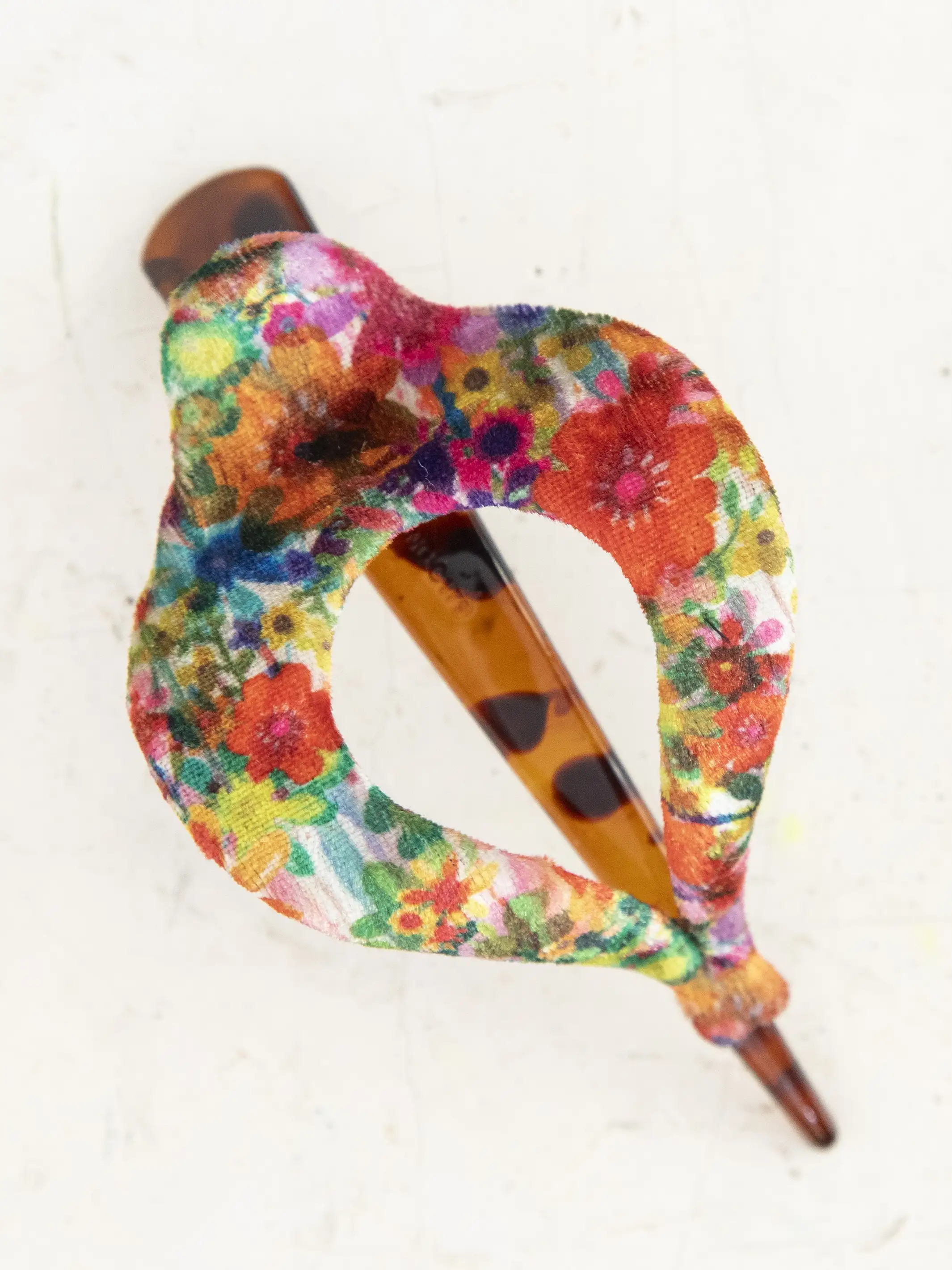 Velvet Boho Clip - Red
