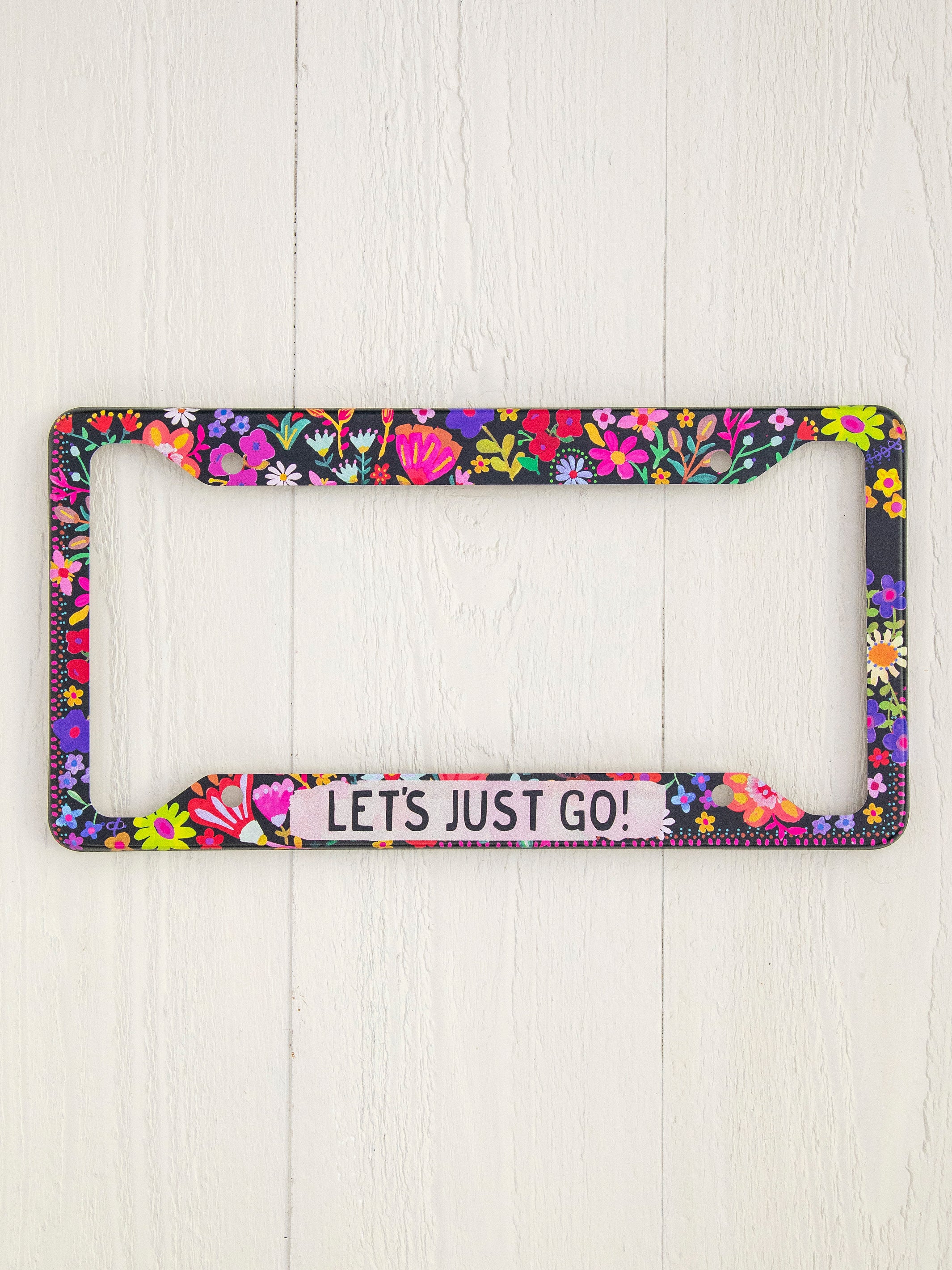 License Plate Frame - Let's Just Go