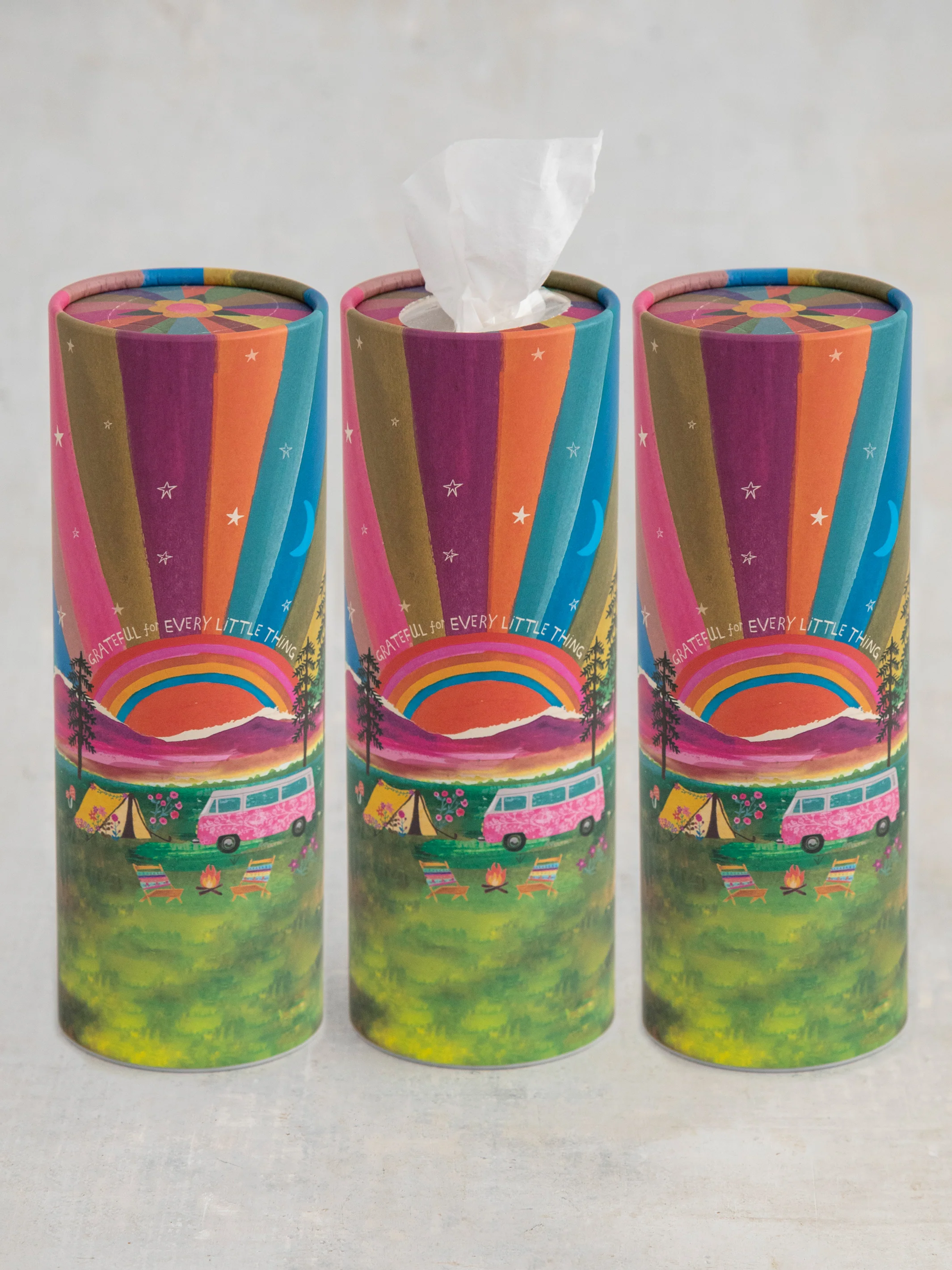 Car Tissues, Set of 3 - Grateful