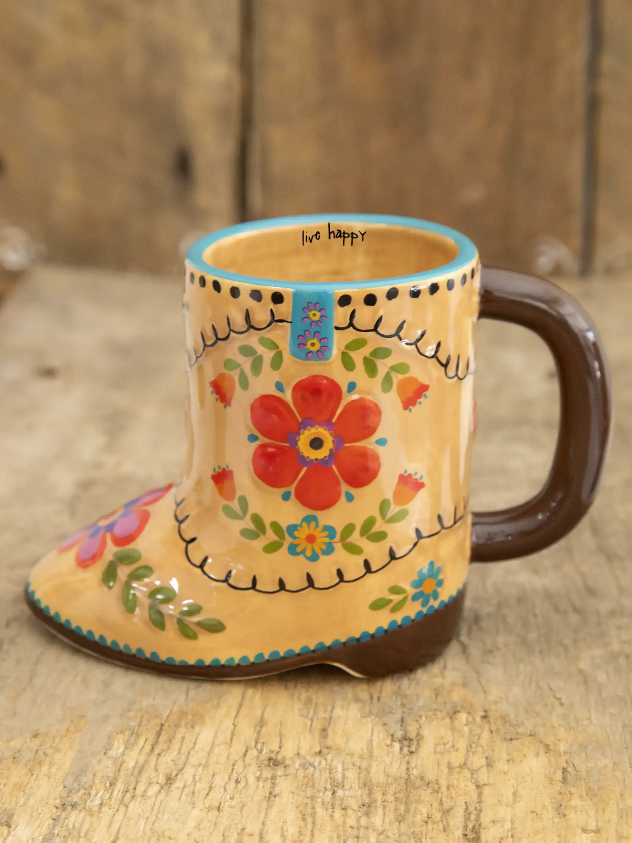 Folk Art Coffee Mug - Betty the Boot