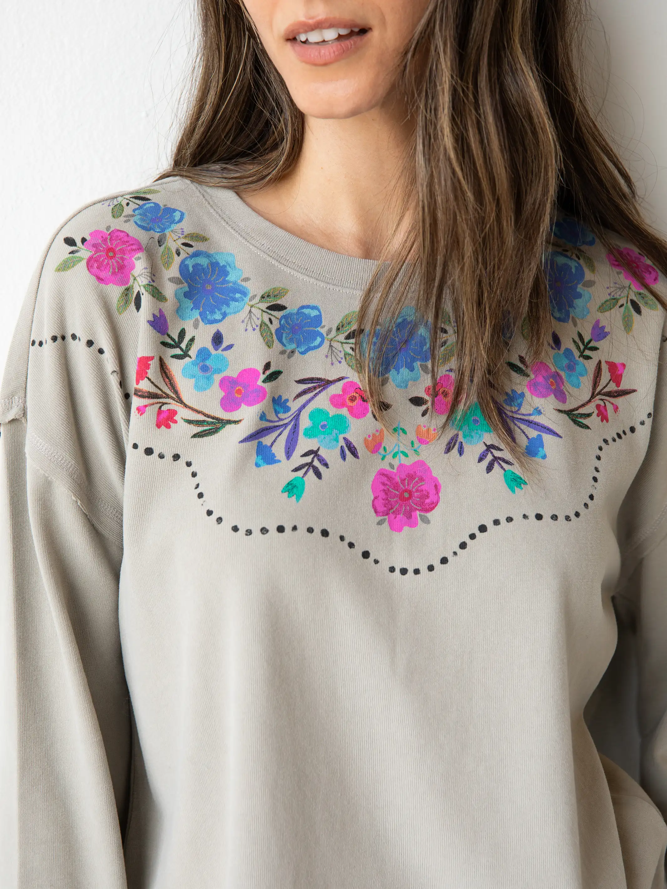 Oversized Maia Top - Ash