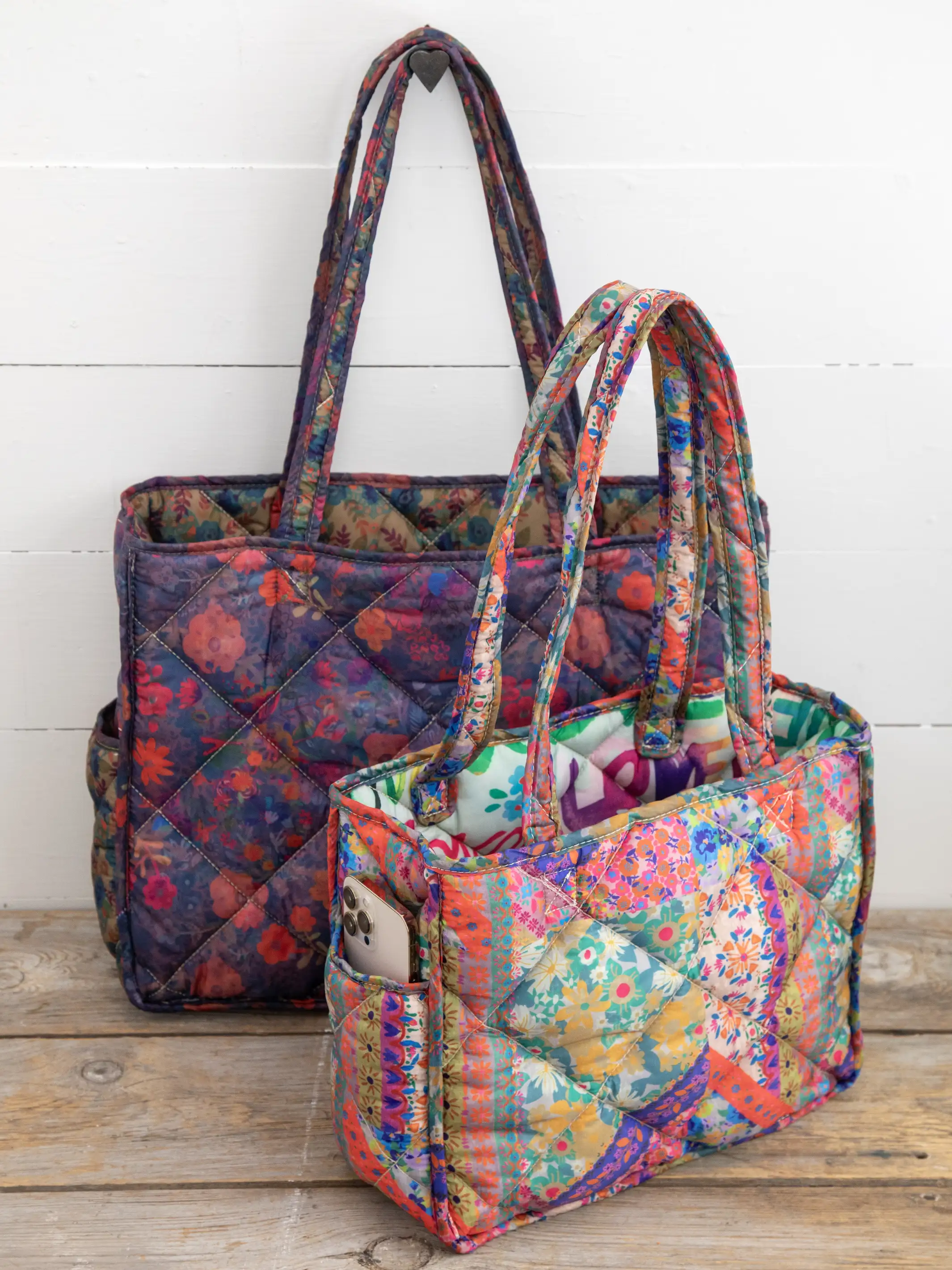 Reversible Puffy Tote - Medium, Love