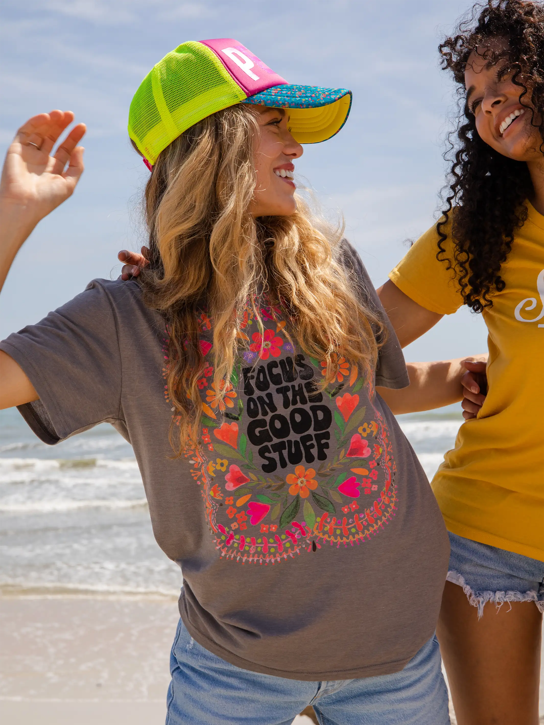 Boyfriend Tee Shirt - Focus on the Good Stuff