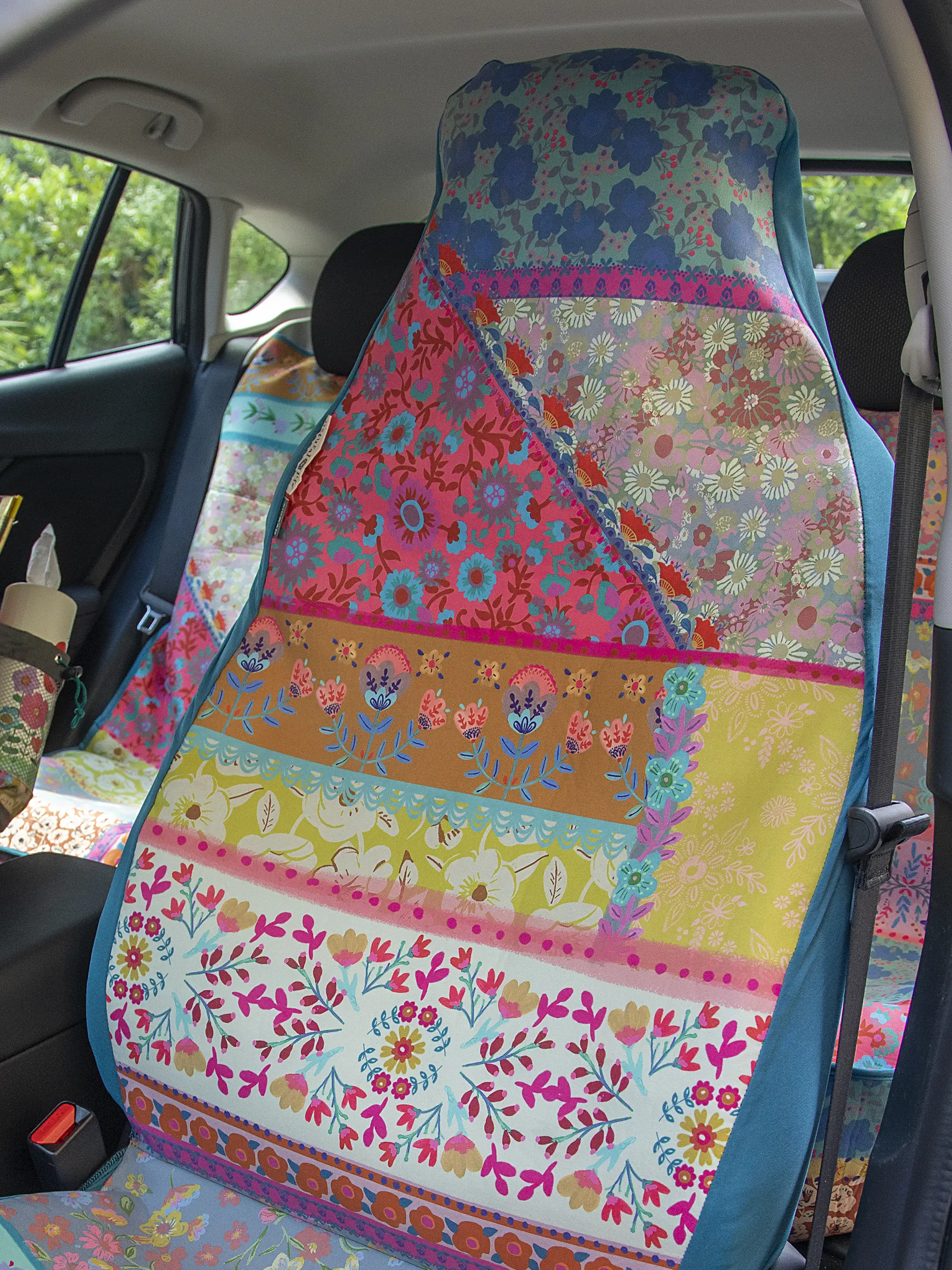 Front Car Seat Cover, Set of 2 - Patchwork