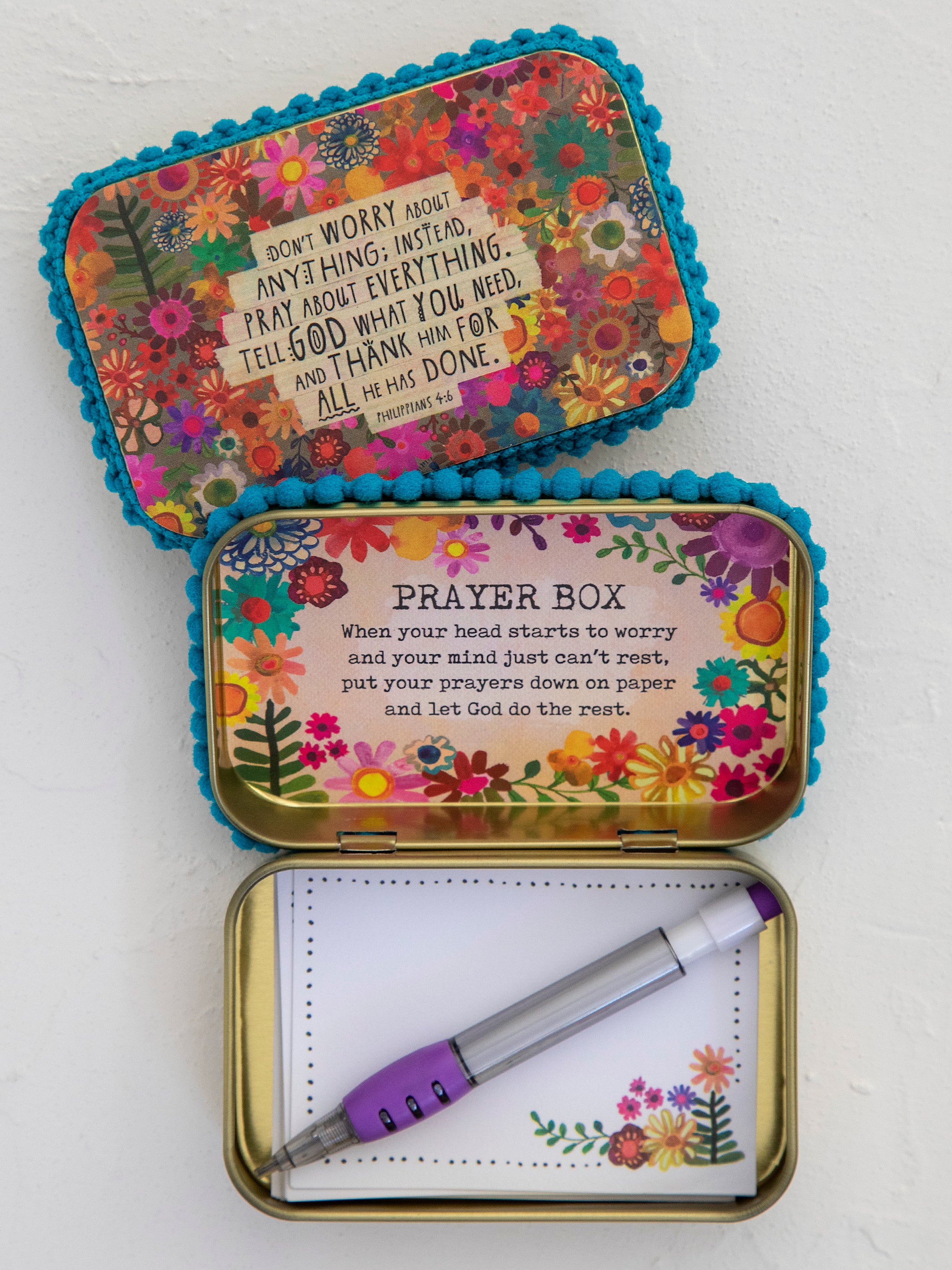 Tin Prayer Box - Don't Worry