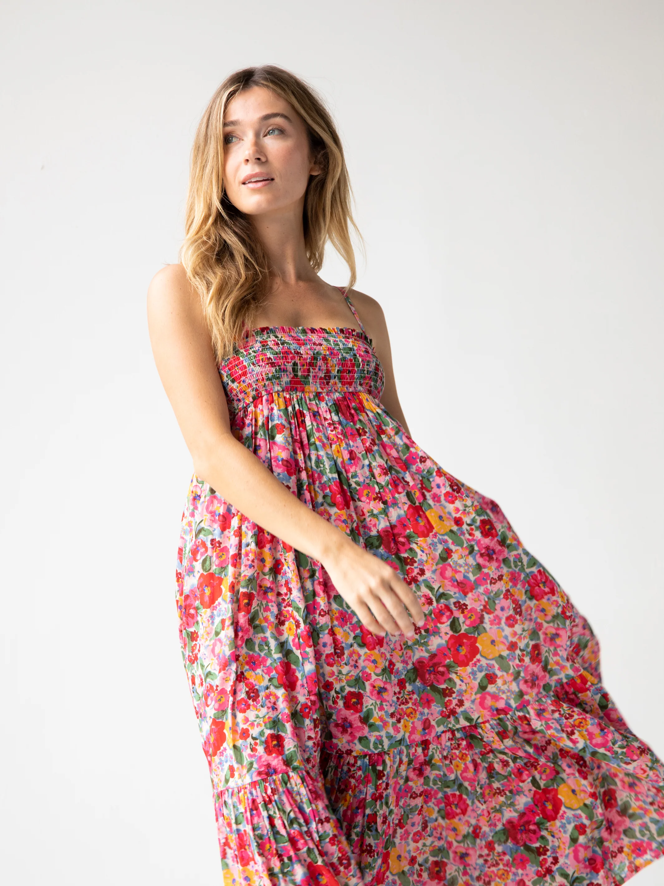 Flora Convertible Skirt - Bright Pink Floral
