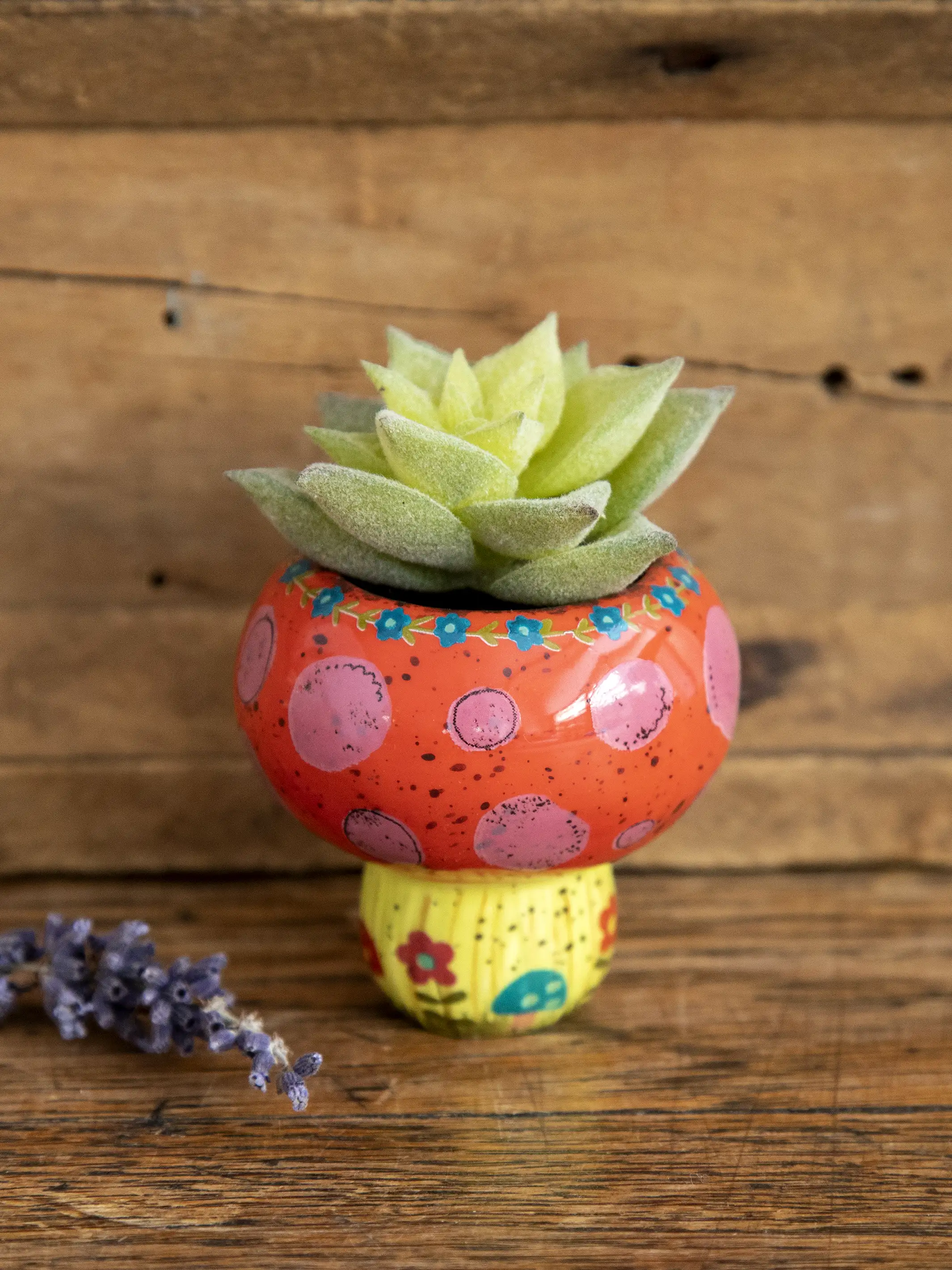 Tiny Faux Succulents - Mushroom