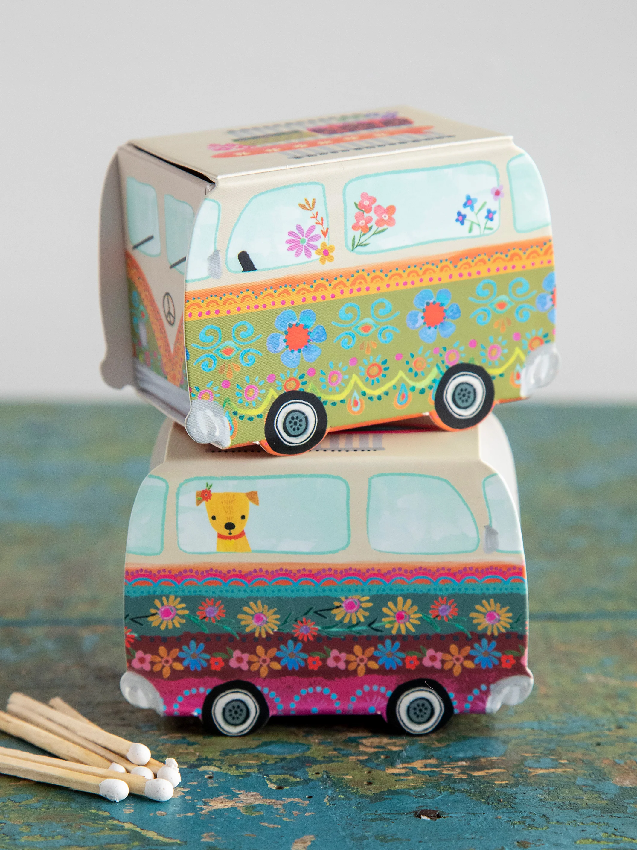 Shaped Matchboxes, Set of 2 - Van