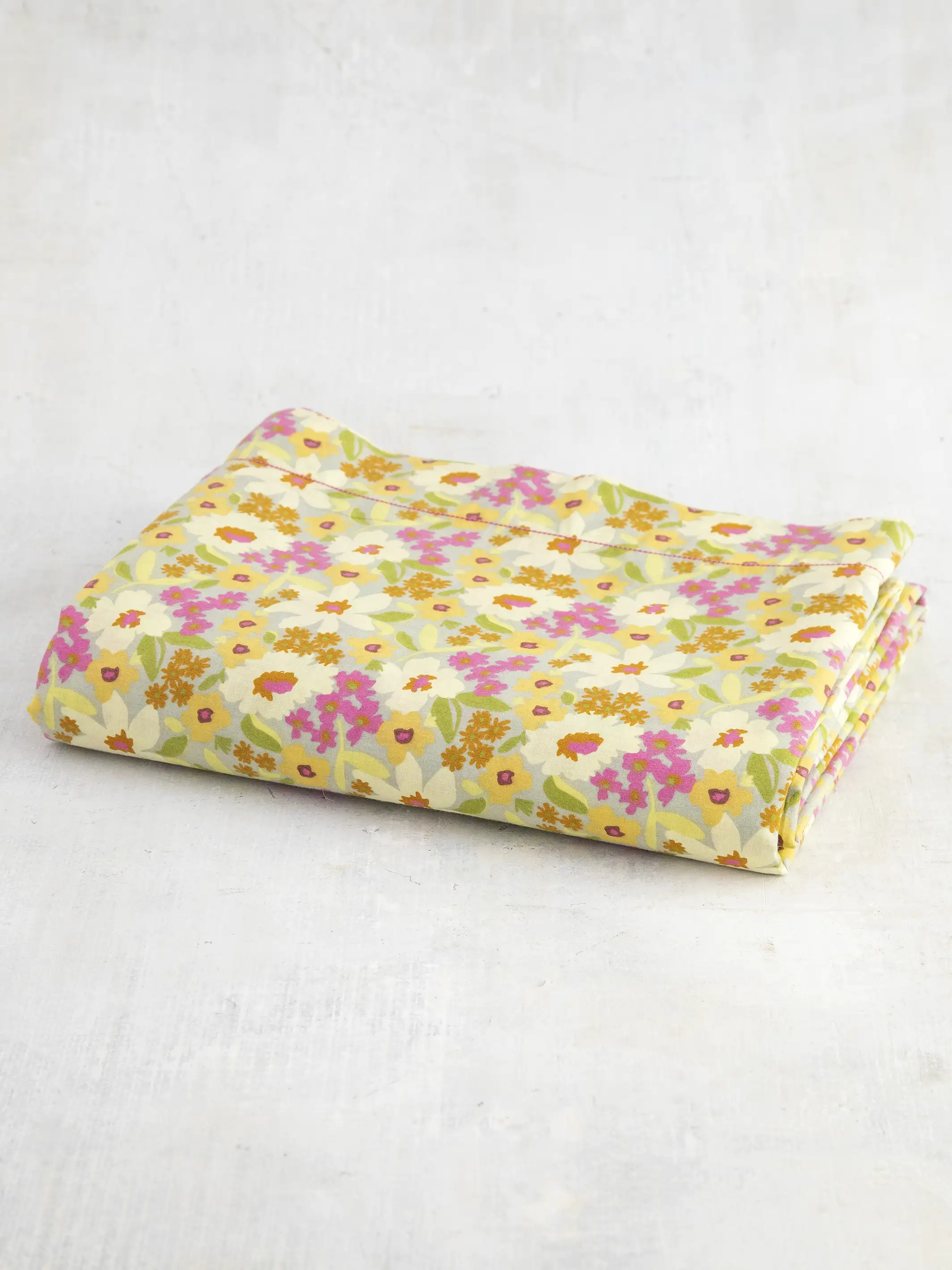 Mix & Match Soft Cotton Flat Sheet - Sage Anna