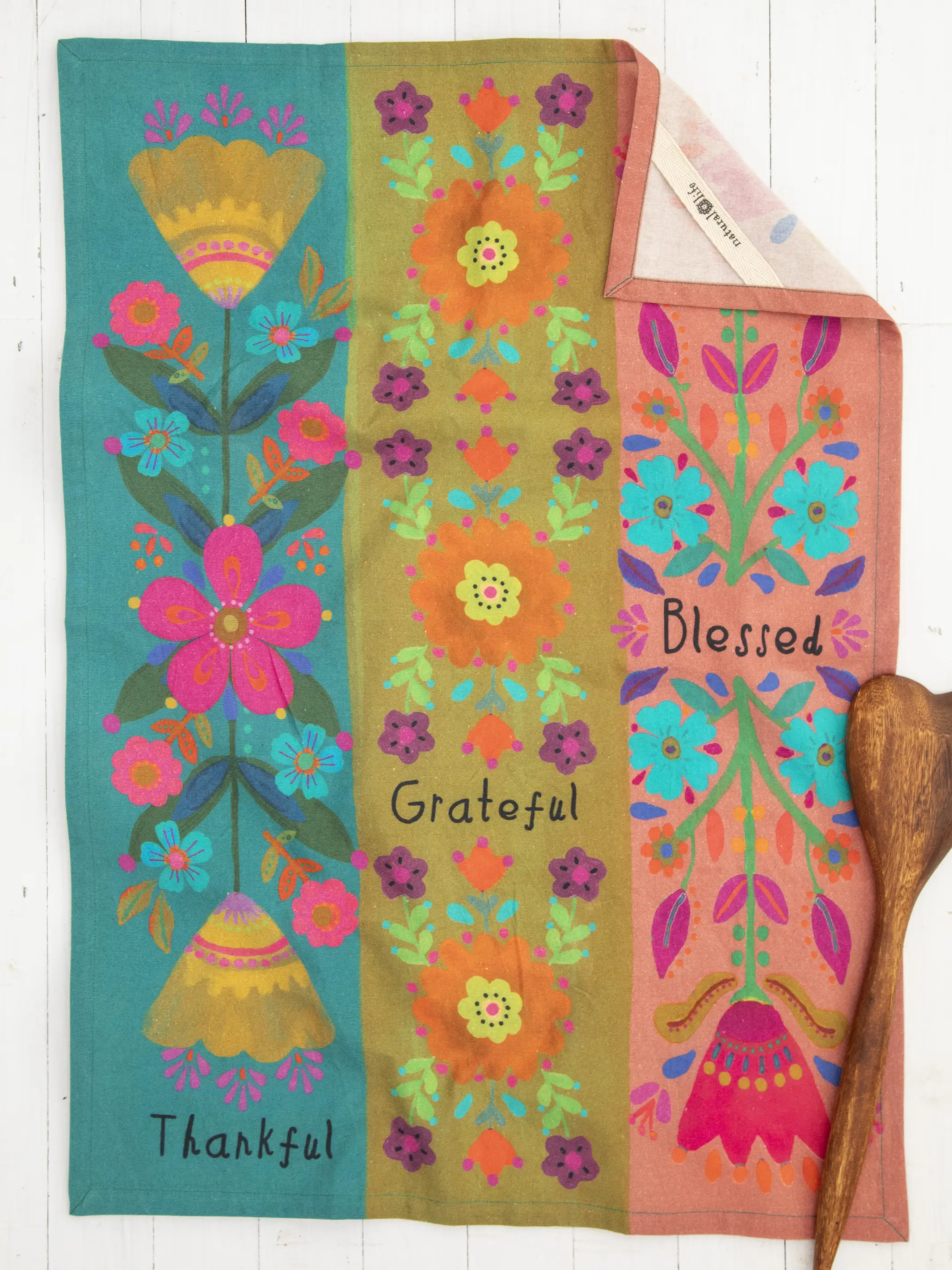 Kitchen Dish Towel - Thankful Grateful Blessed