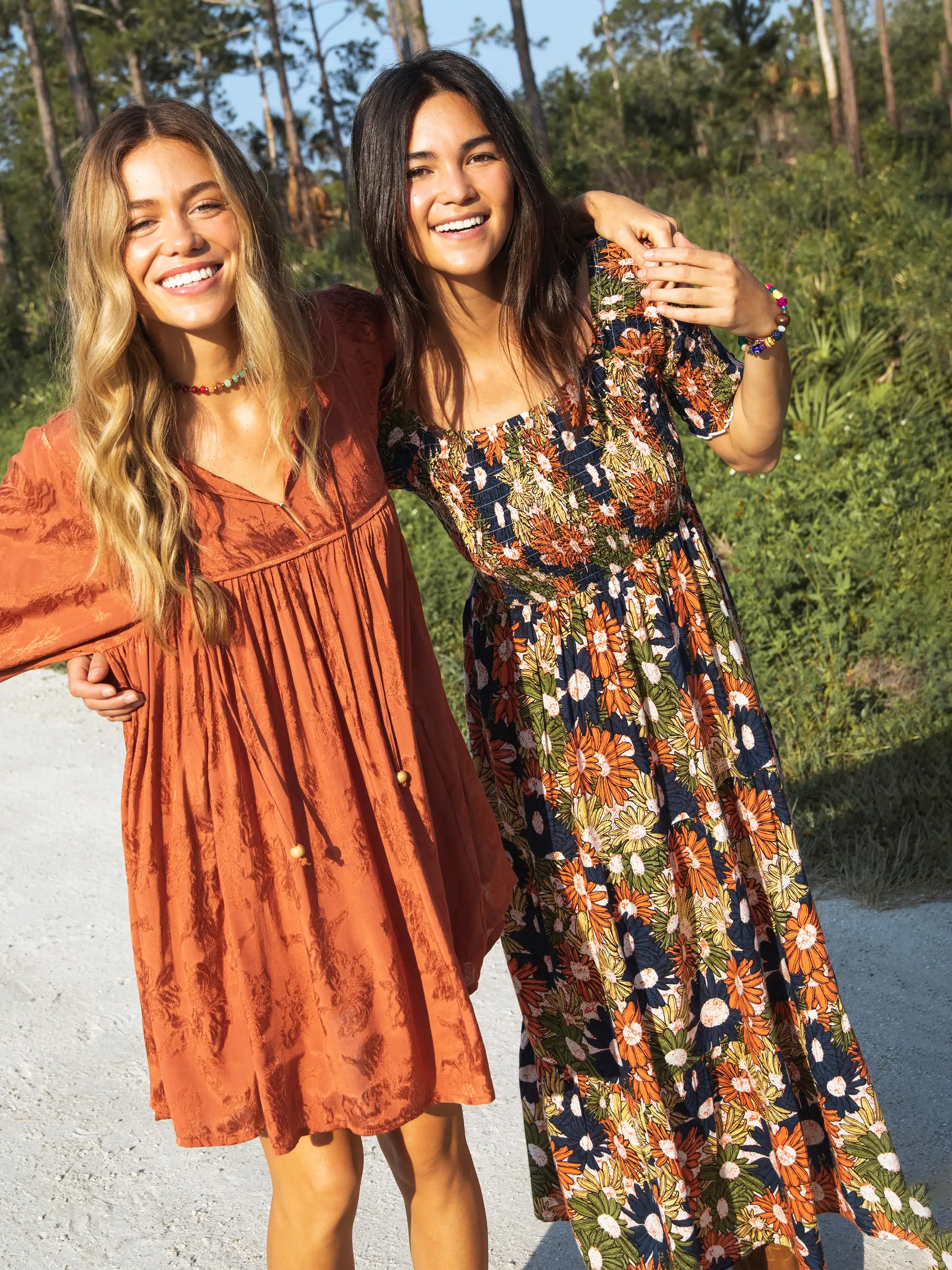Daisy Tiered Maxi Dress - Navy Yellow Floral