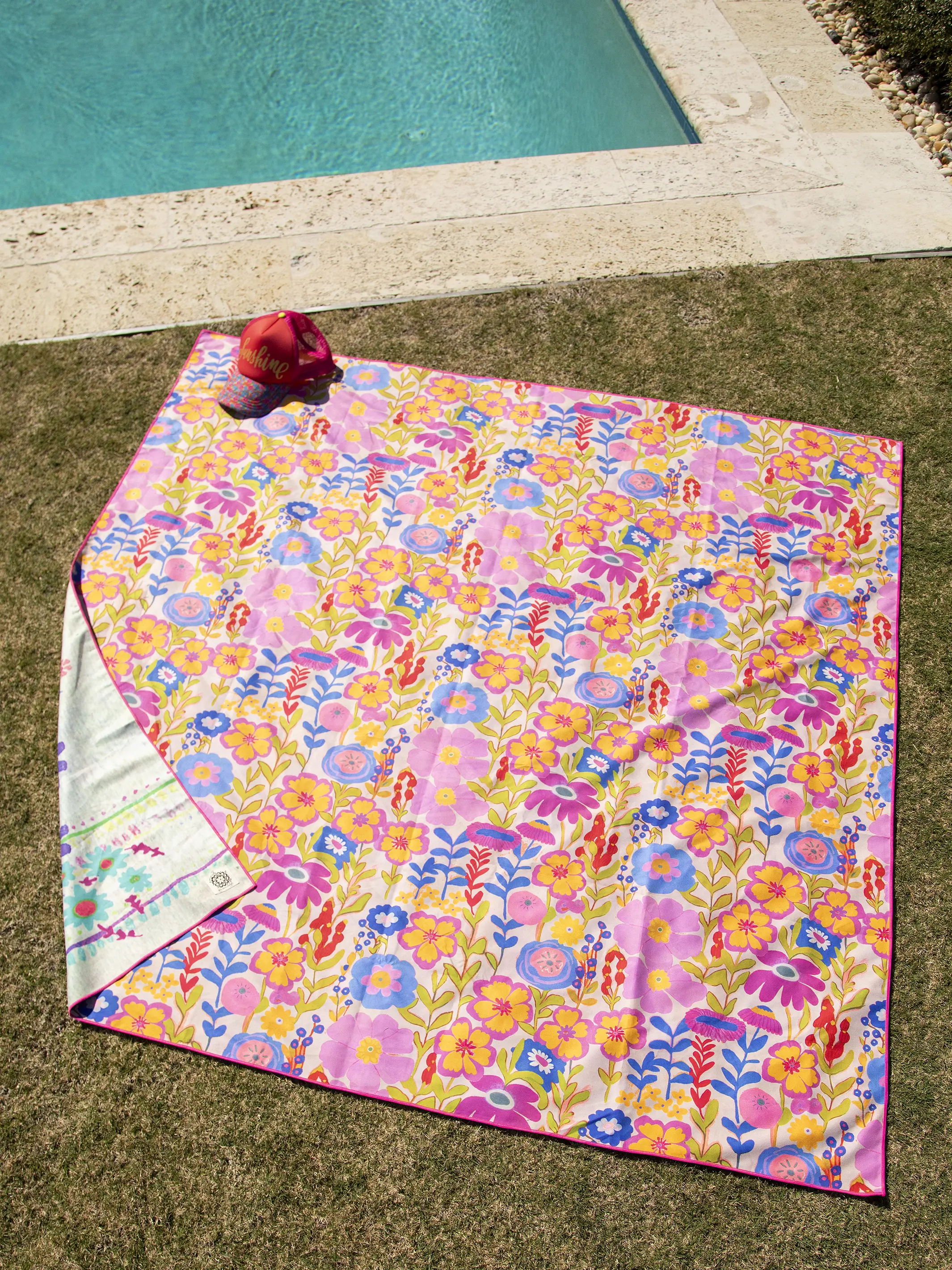 XL Double-Sided Beach Towel - Butterfly