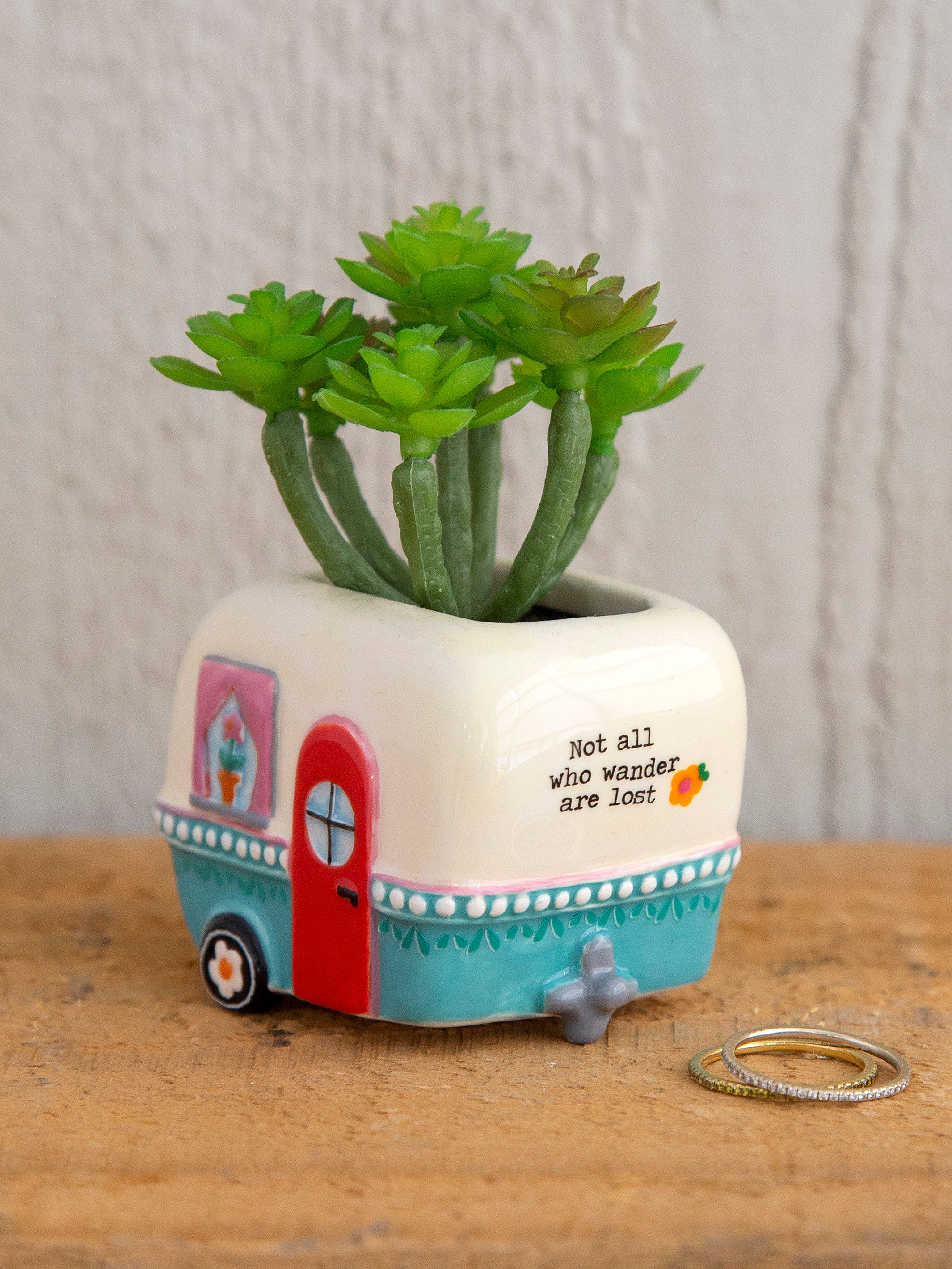 Tiny Faux Succulents - Camper