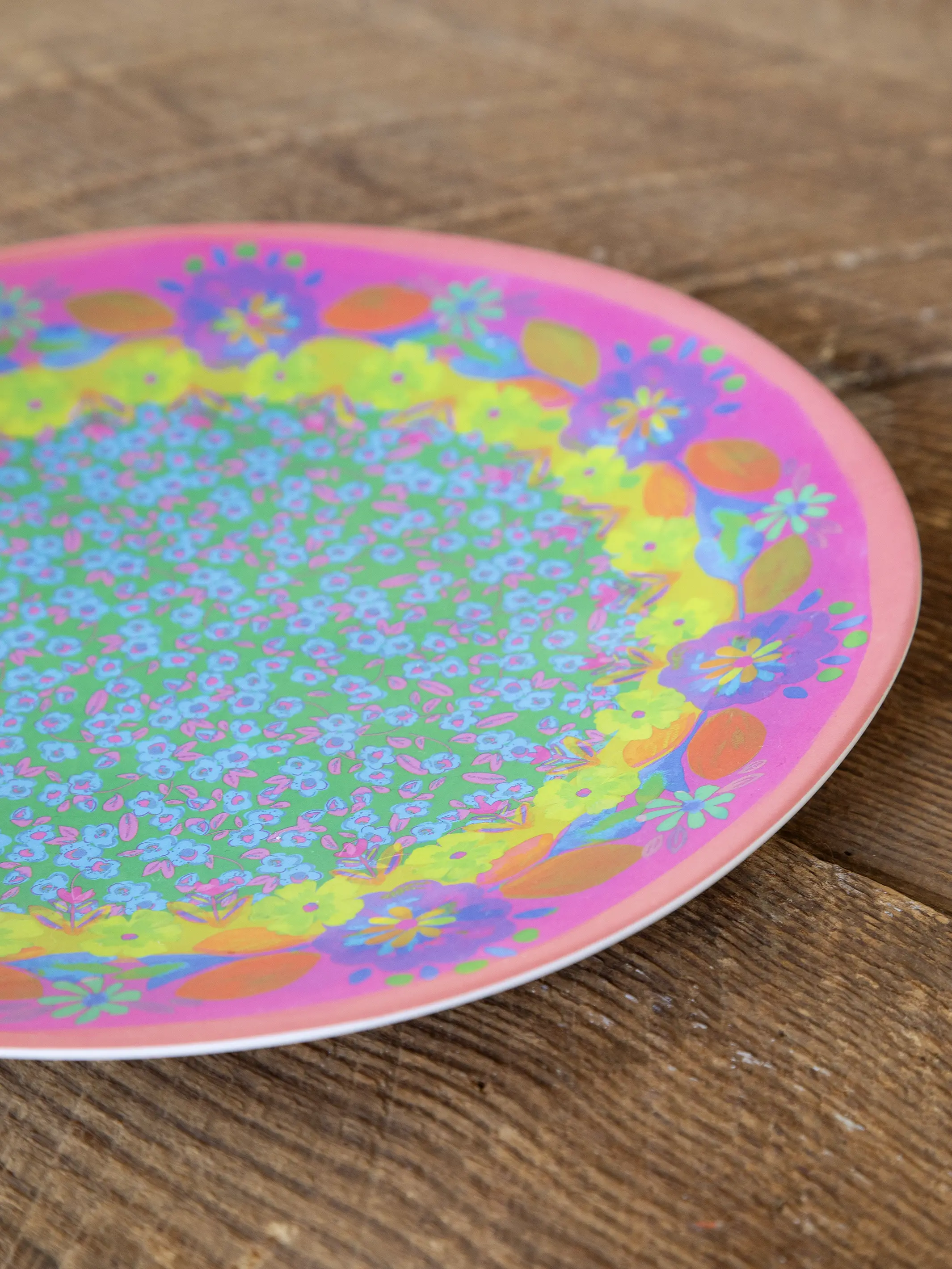 Mix & Match Melamine Dinner Plate - Coral