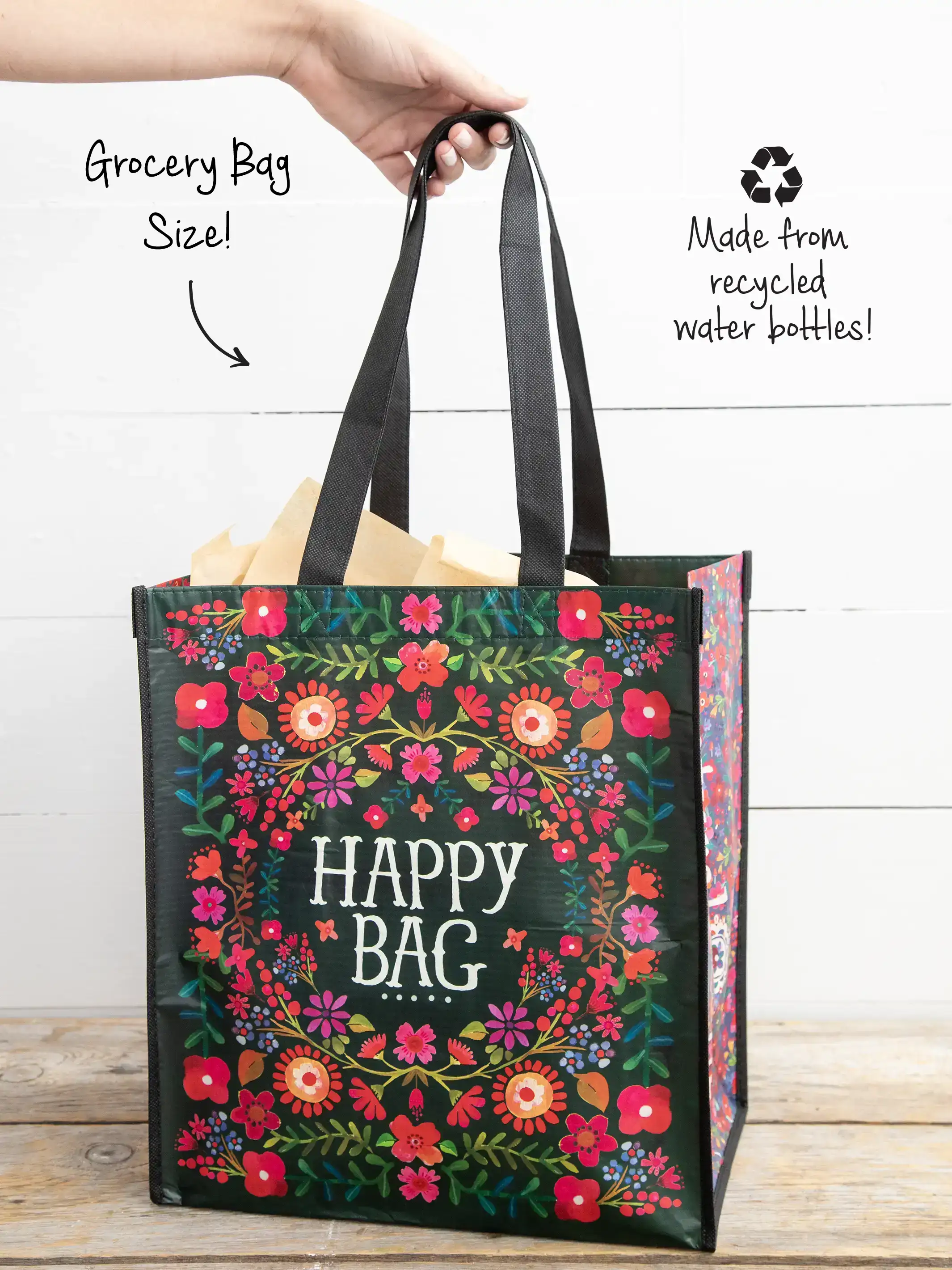 XL Happy Bag, Set of 3 - Red Floral