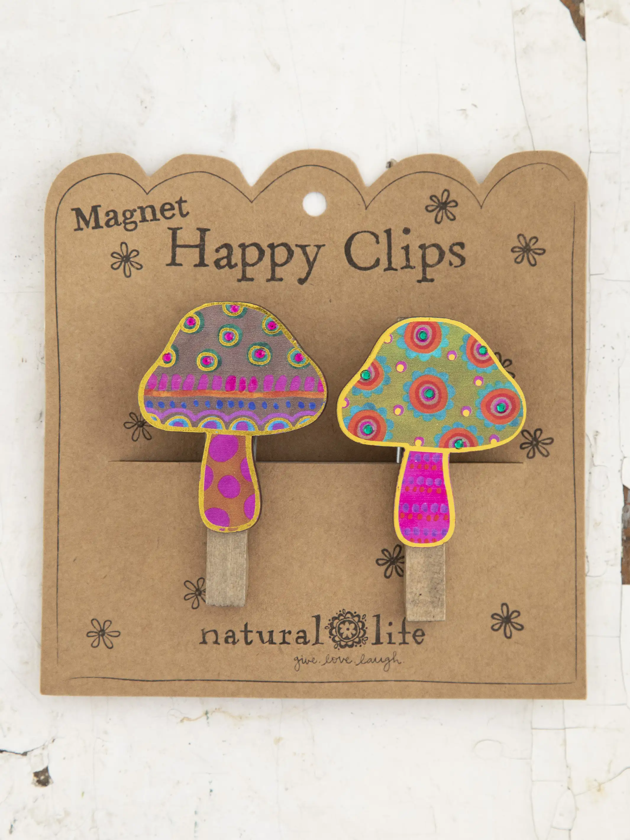 Magnet Bag Clips, Set of 2 - Mushroom
