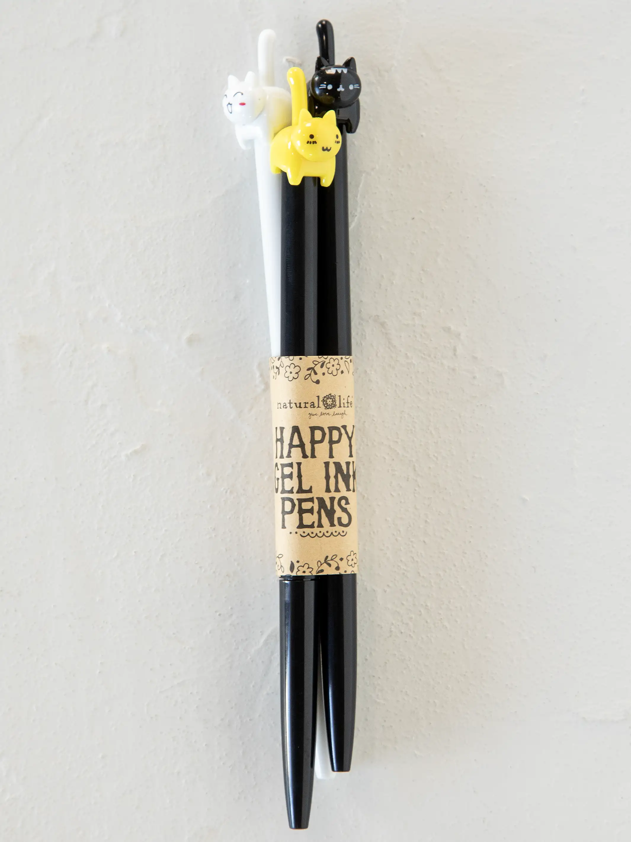 Happy Gel Ink Pens, Set of 3 - Cat