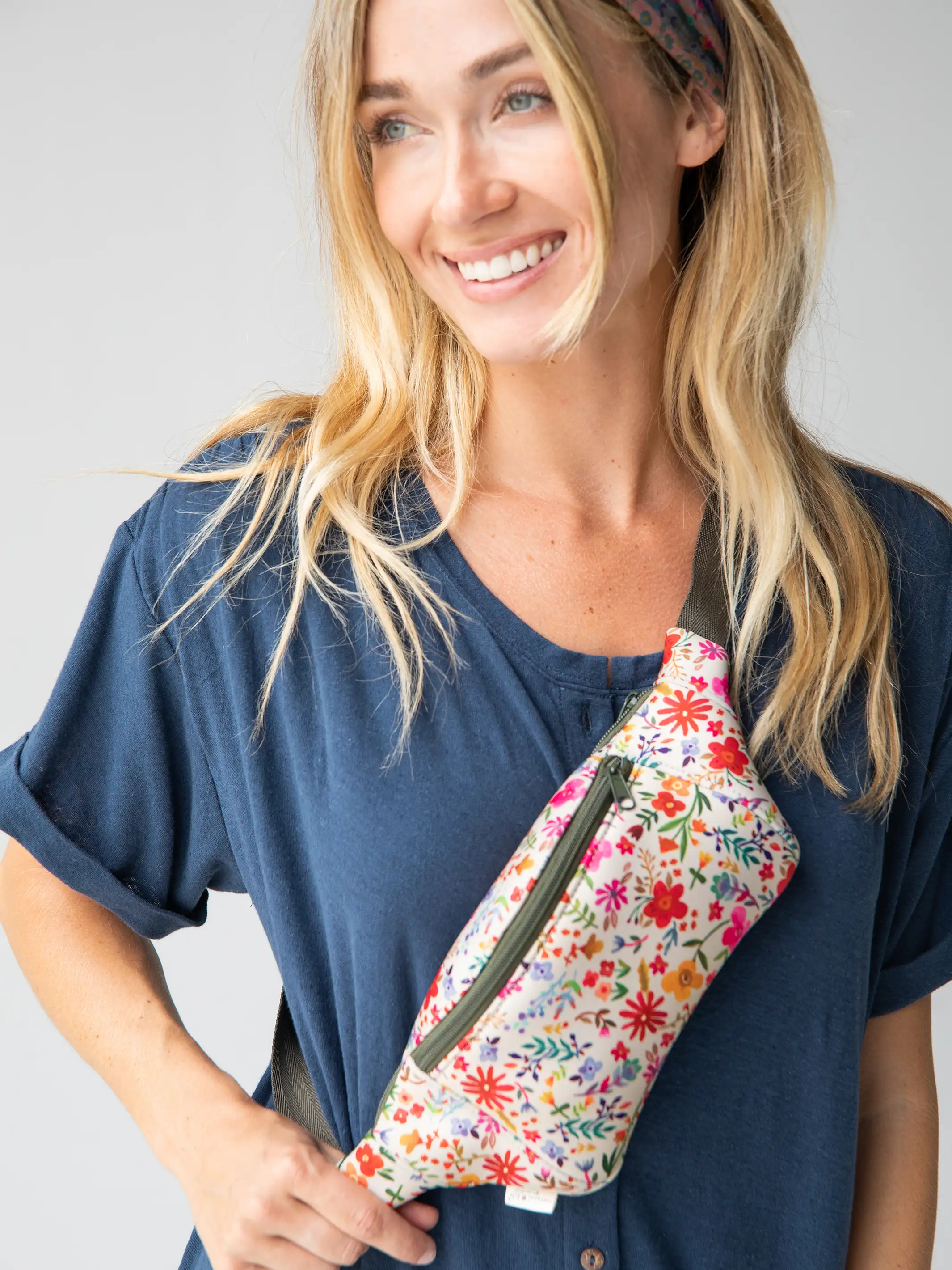 Go Anywhere Fanny Pack - Pink Red Mustard