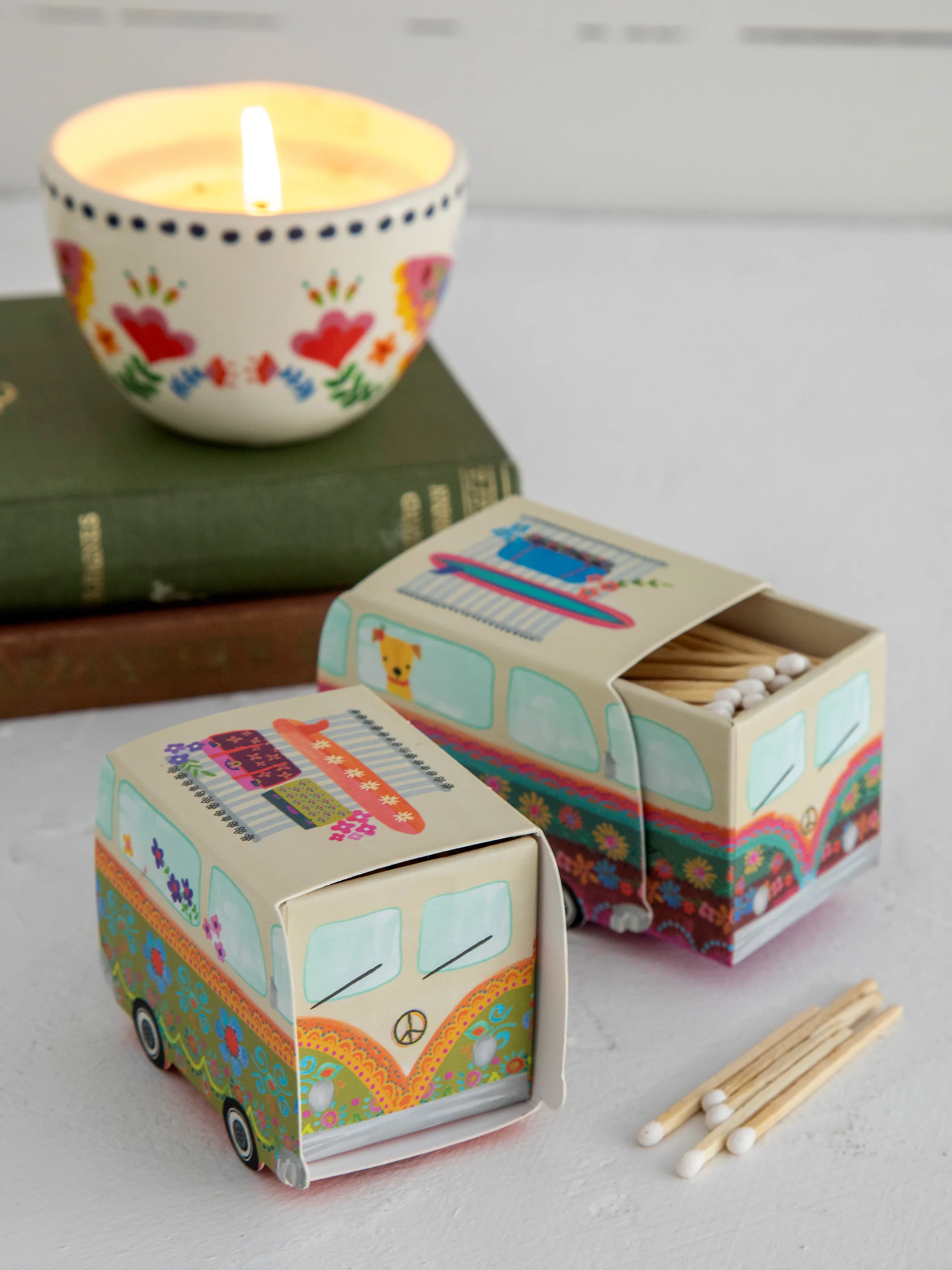 Shaped Matchboxes, Set of 2 - Van
