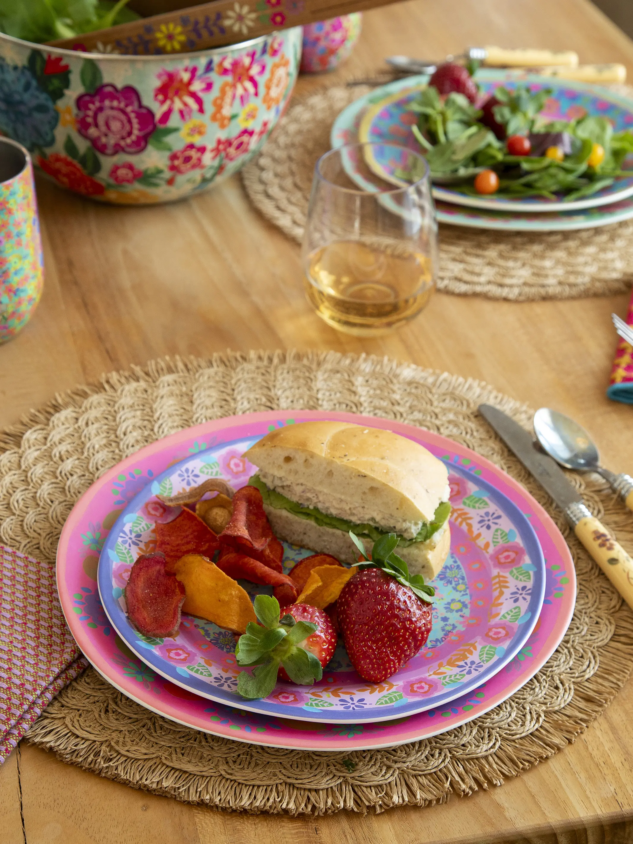 Mix & Match Melamine Salad Plate - Indigo
