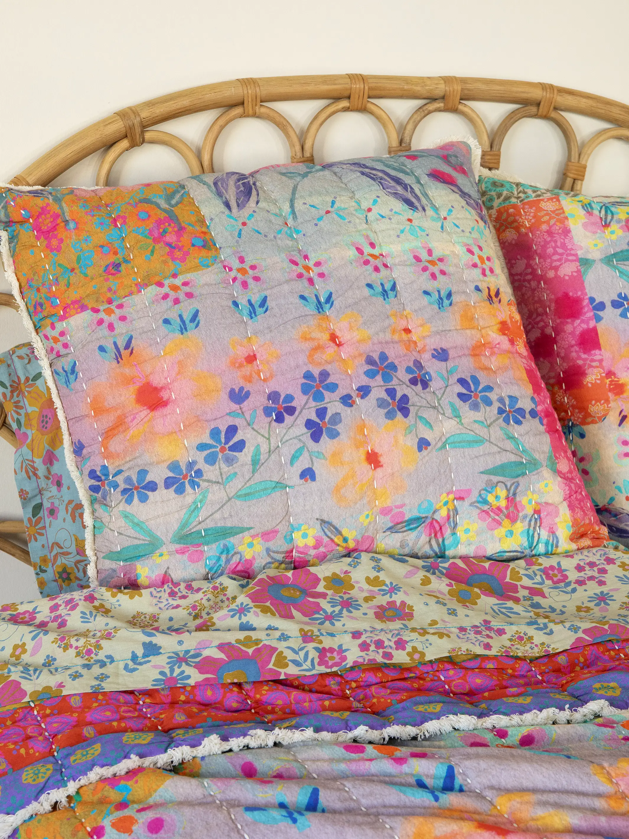 Live Happy Reversible Euro Sham