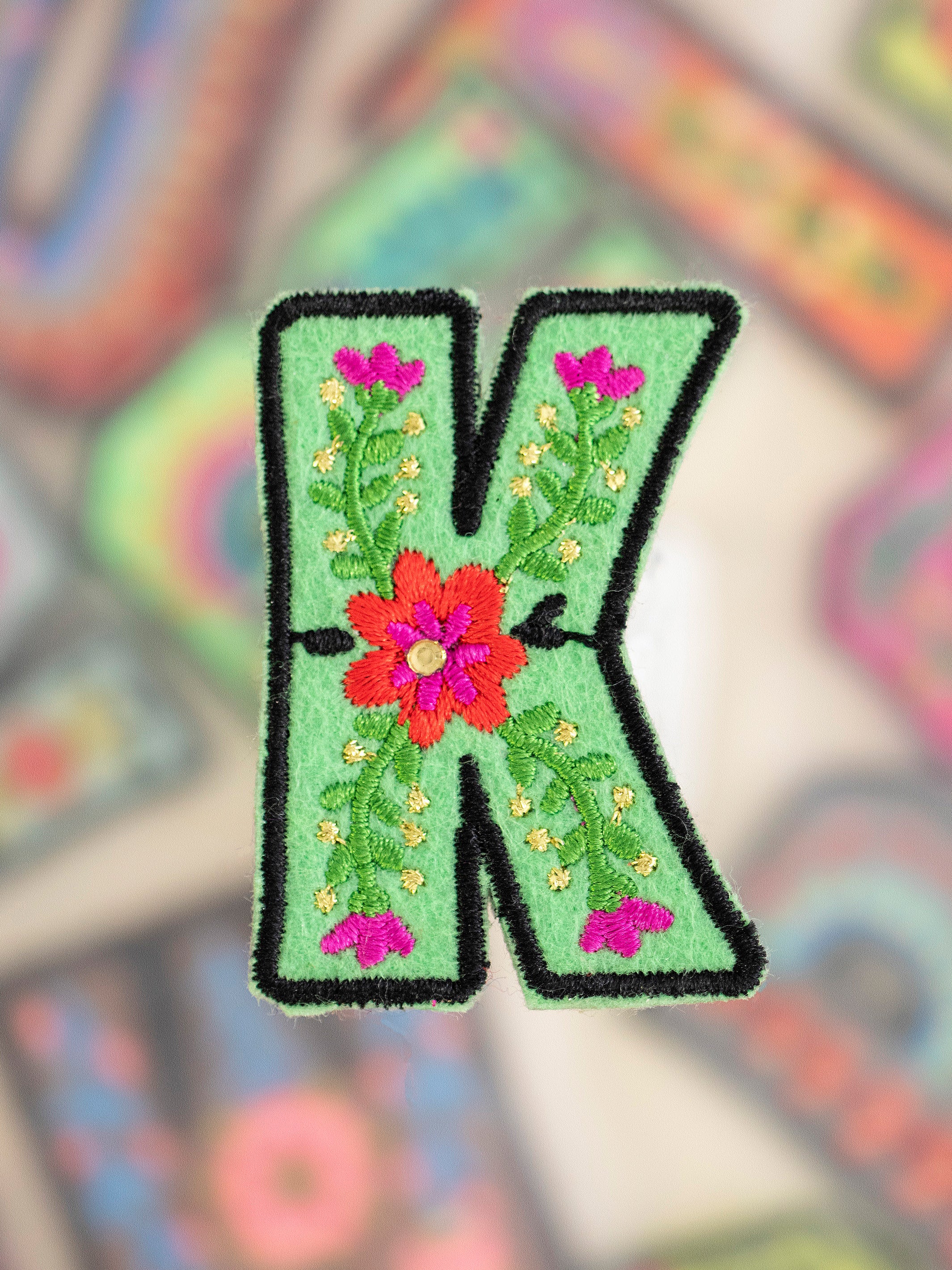 Stick-On Letter Patch - K
