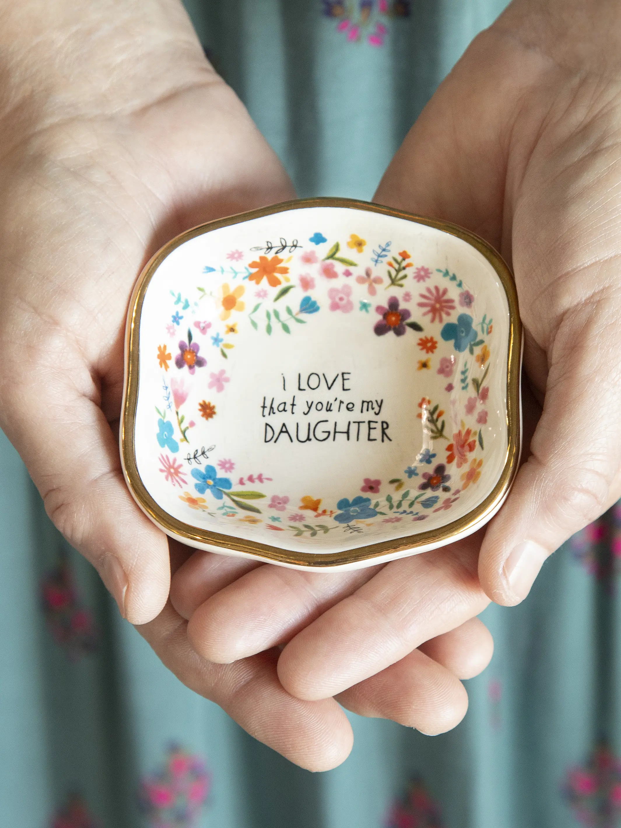 Antiqued Trinket Bowl - Daughter