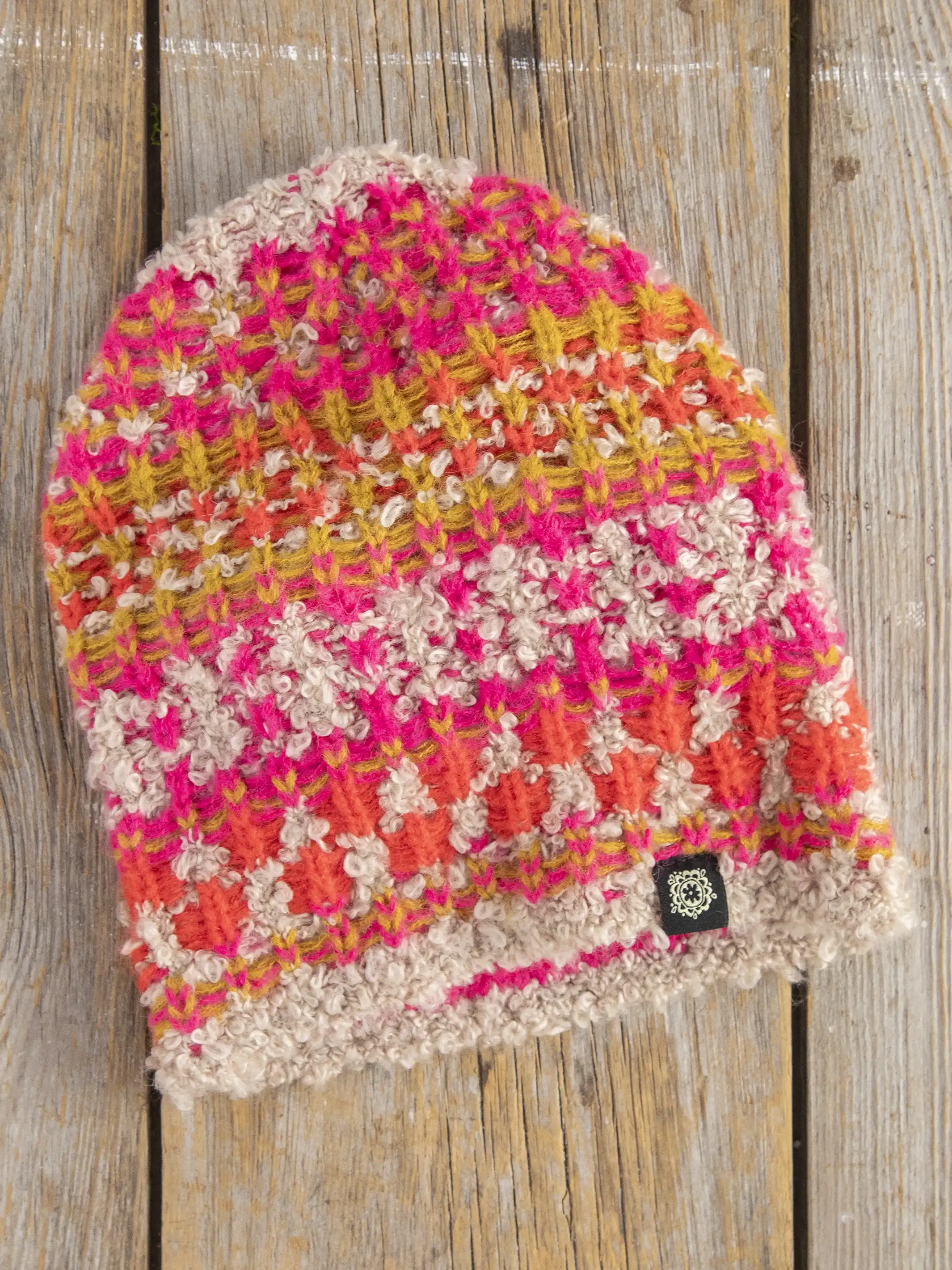 Calla Jacquard Beanie - Pink