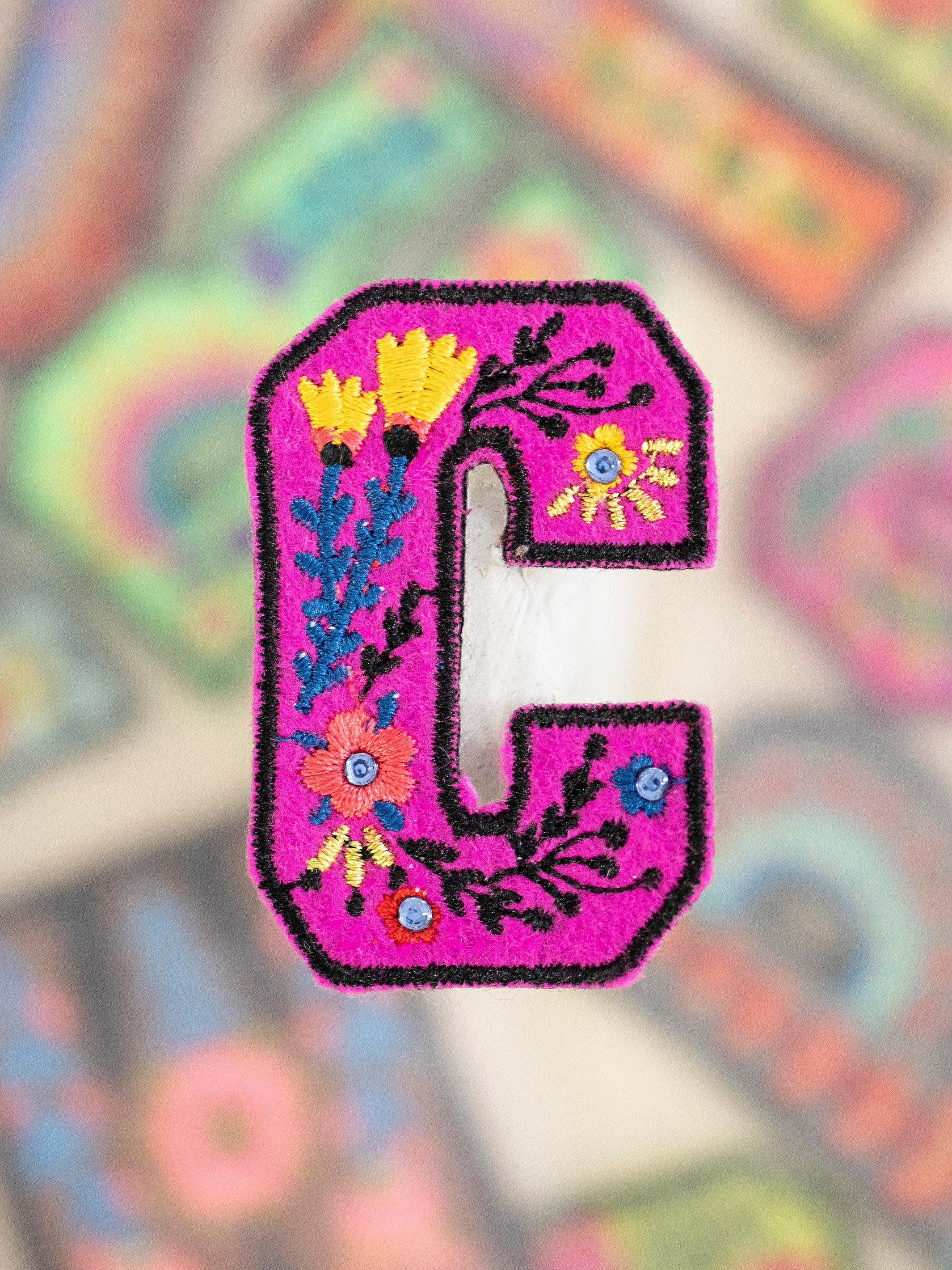 Stick-On Letter Patch - C