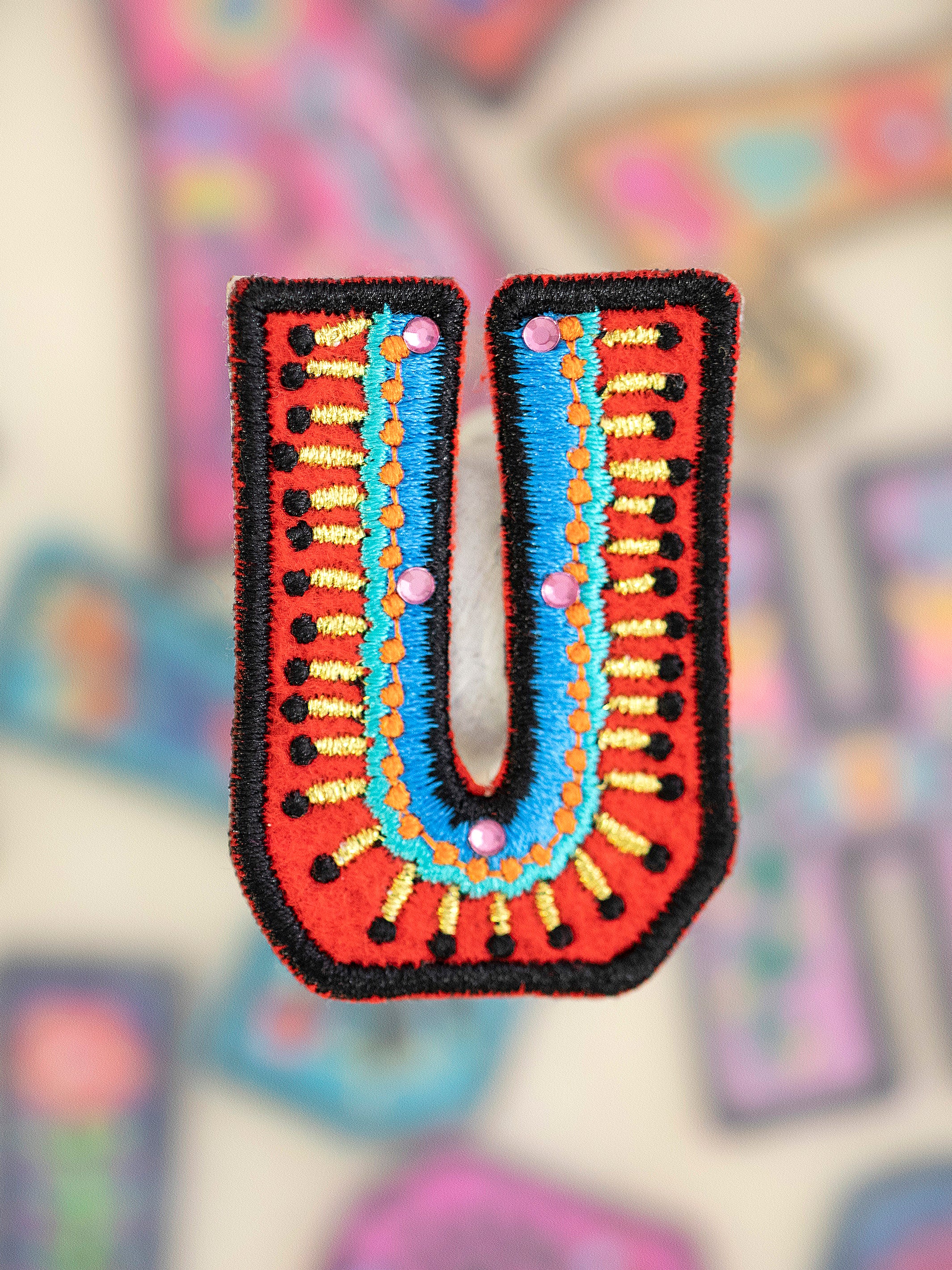 Stick-On Letter Patch - U