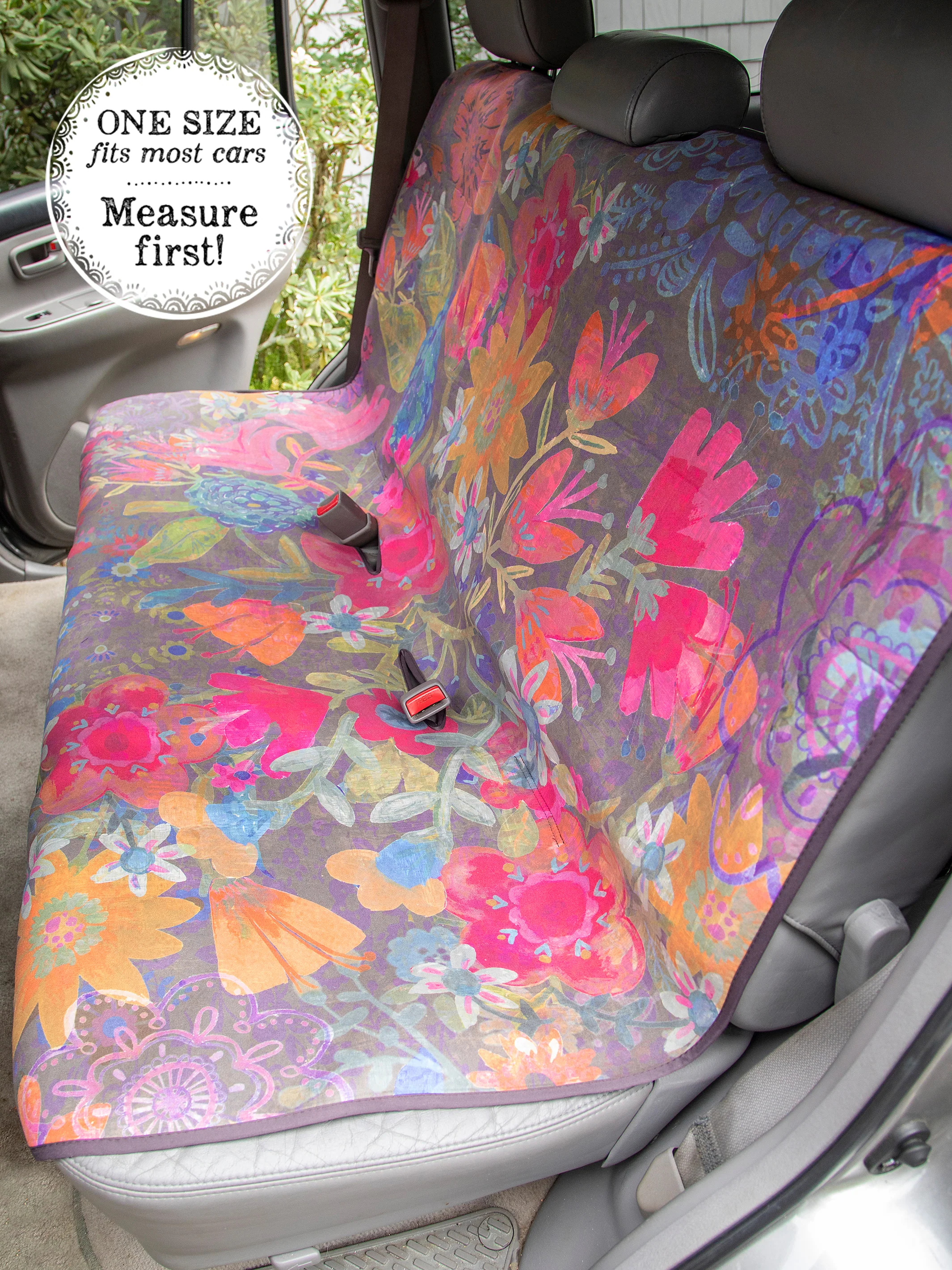 Back Car Seat Cover - Vintage Floral