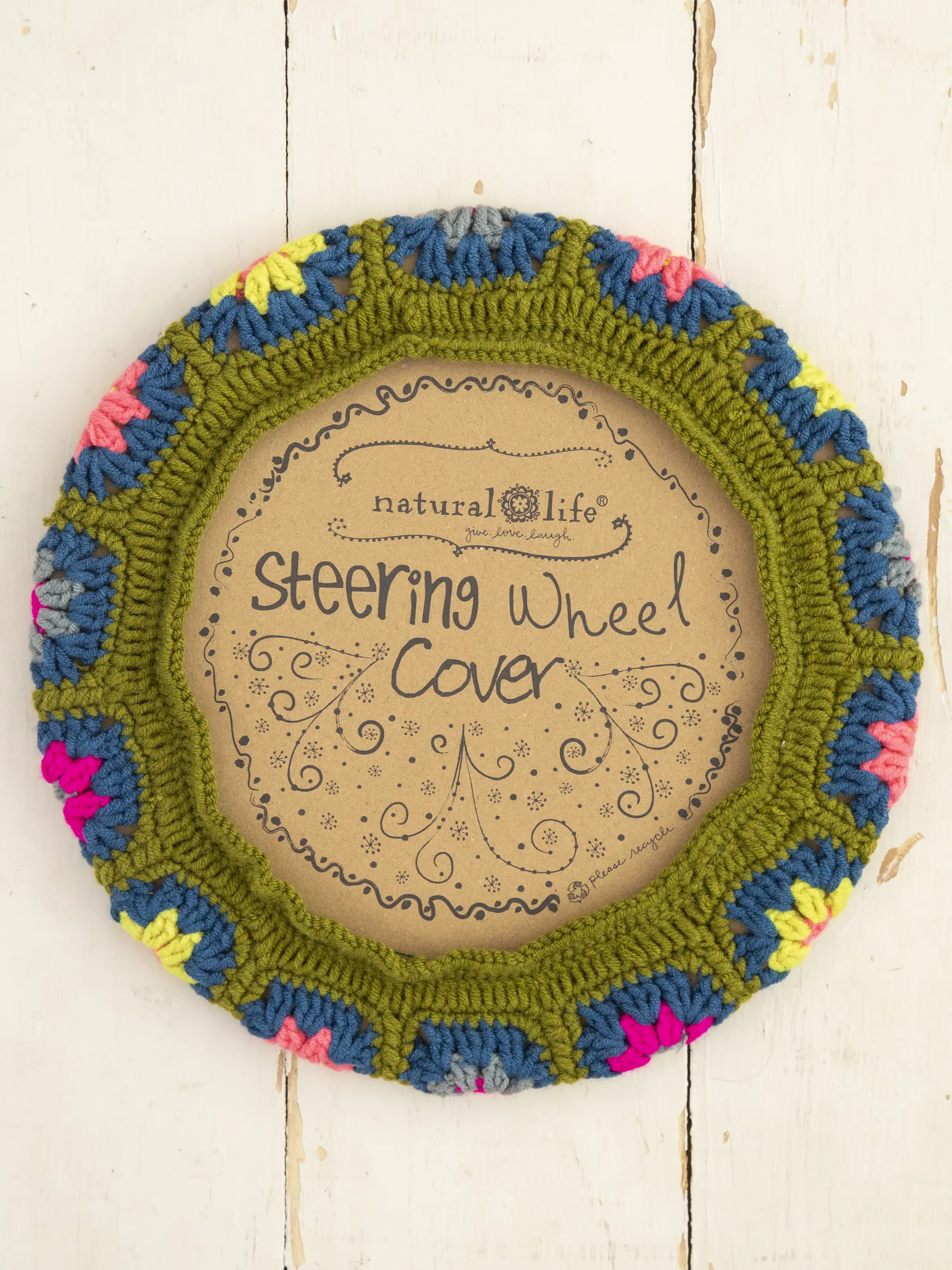 Crochet Steering Wheel Cover, 15