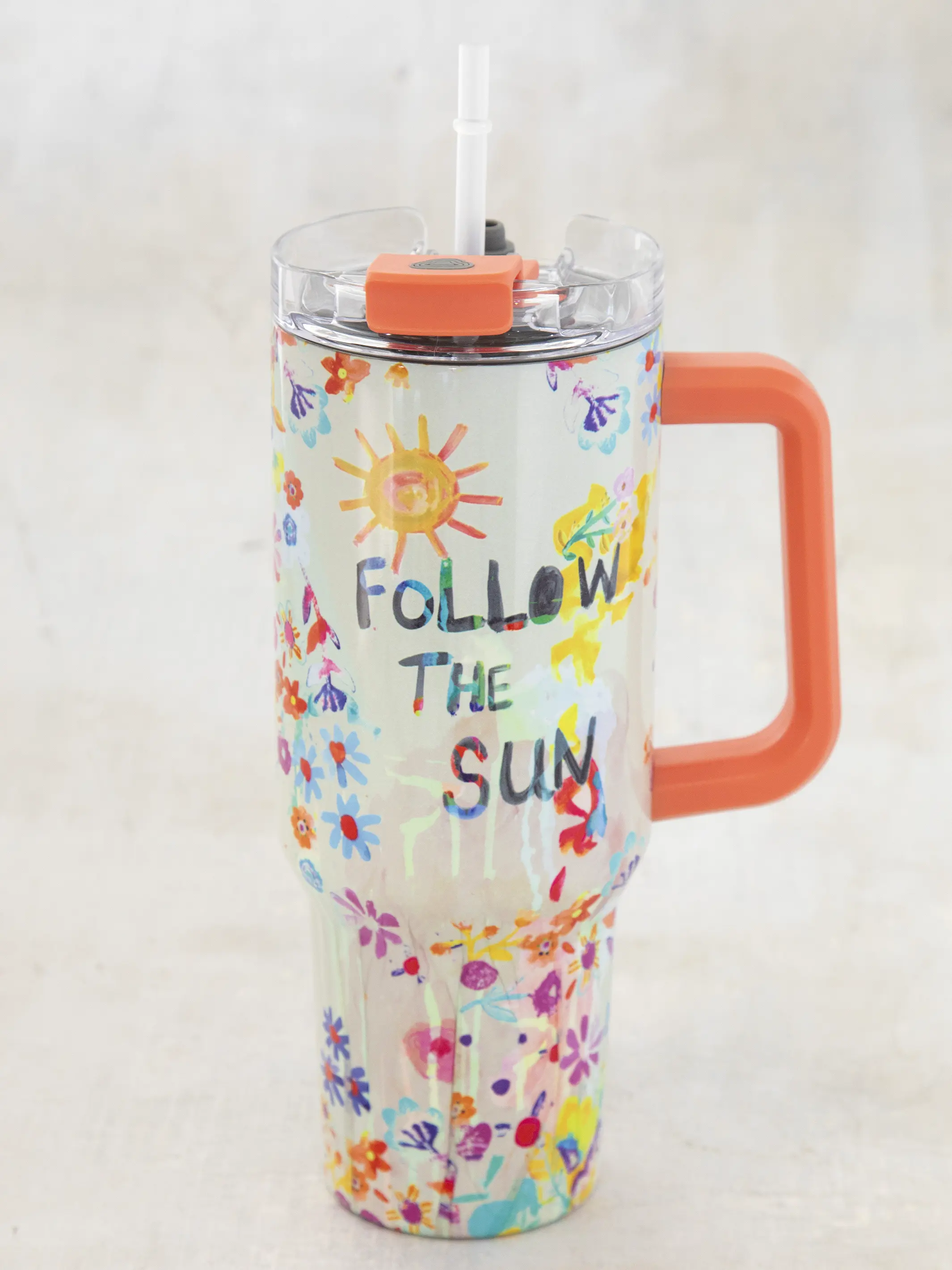 Mega 40oz Tumbler - Cream Follow The Sun