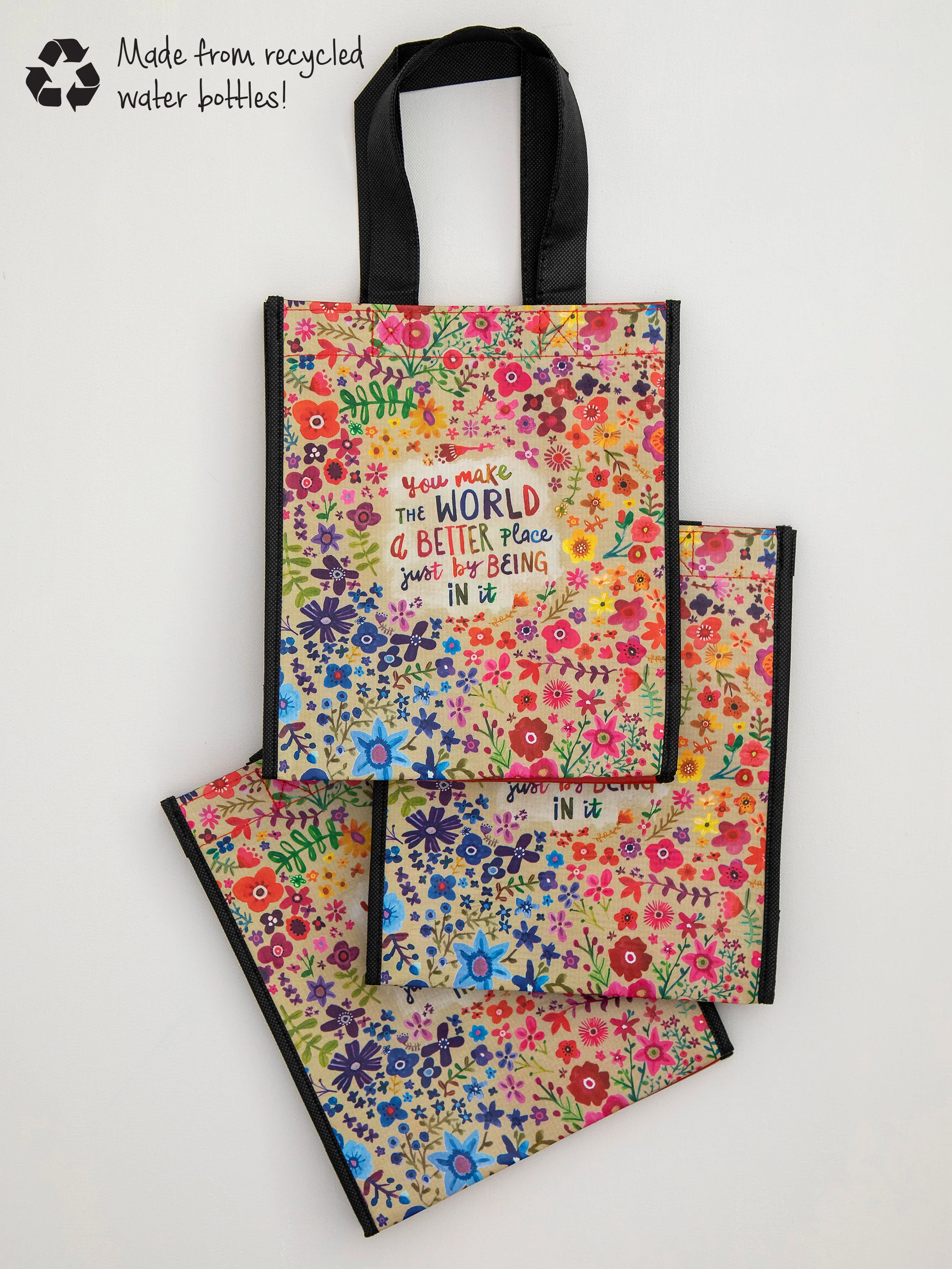 Medium Happy Bag, Set of 3 - World Better