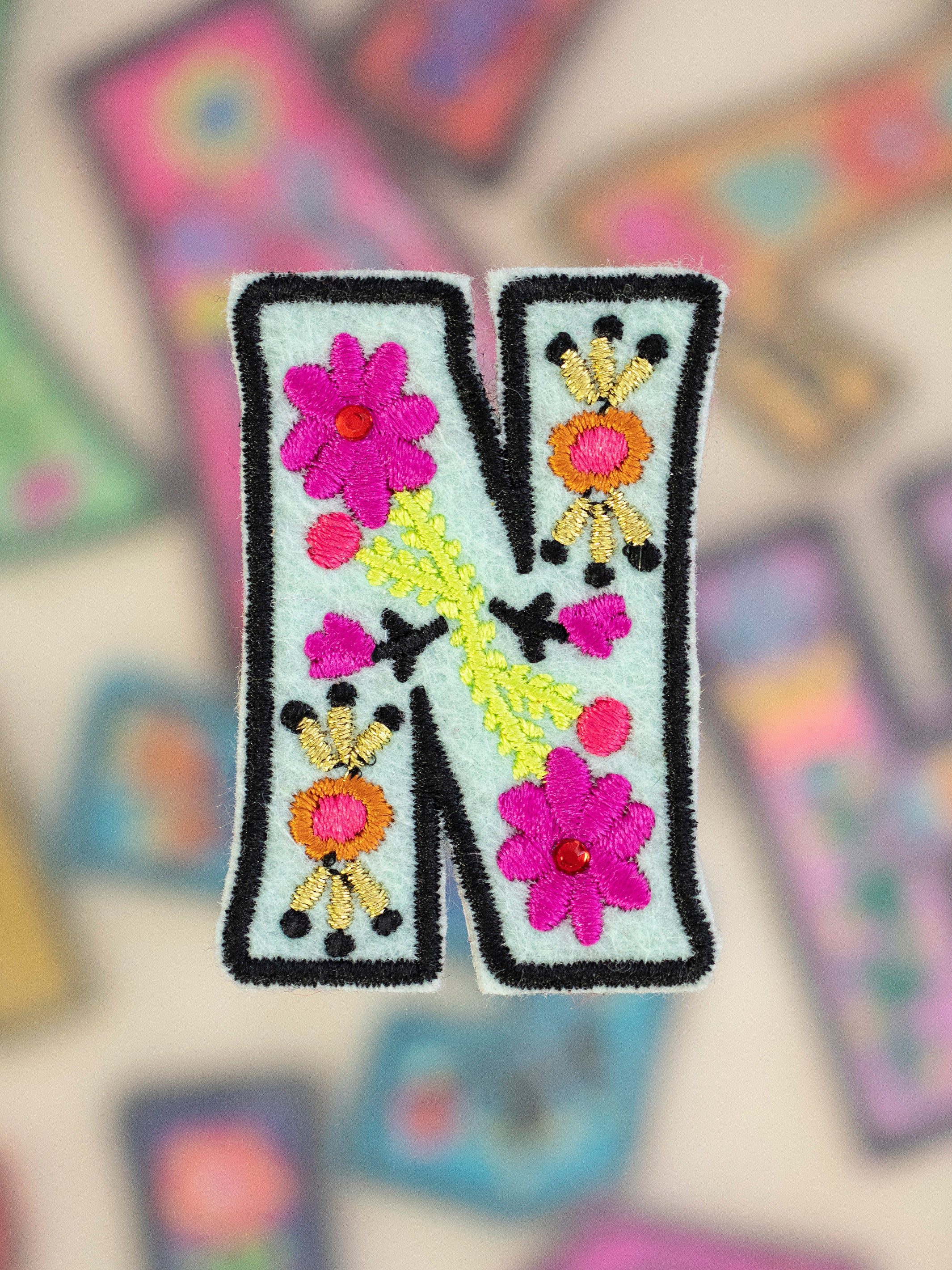 Stick-On Letter Patch - N