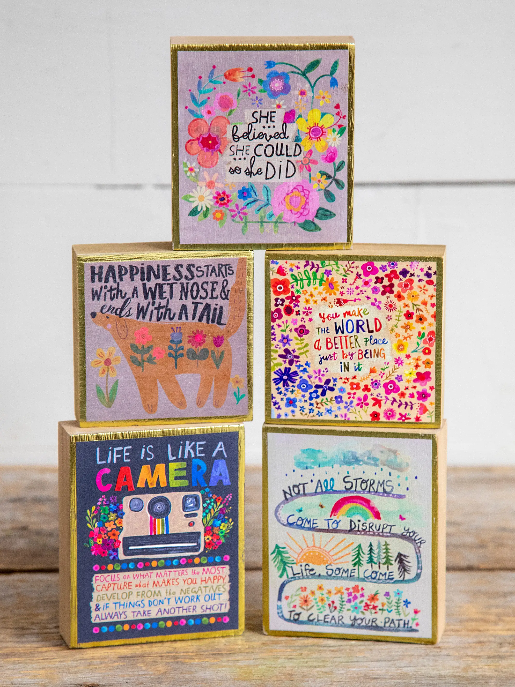 Tiny Block Keepsake - Not All Storms