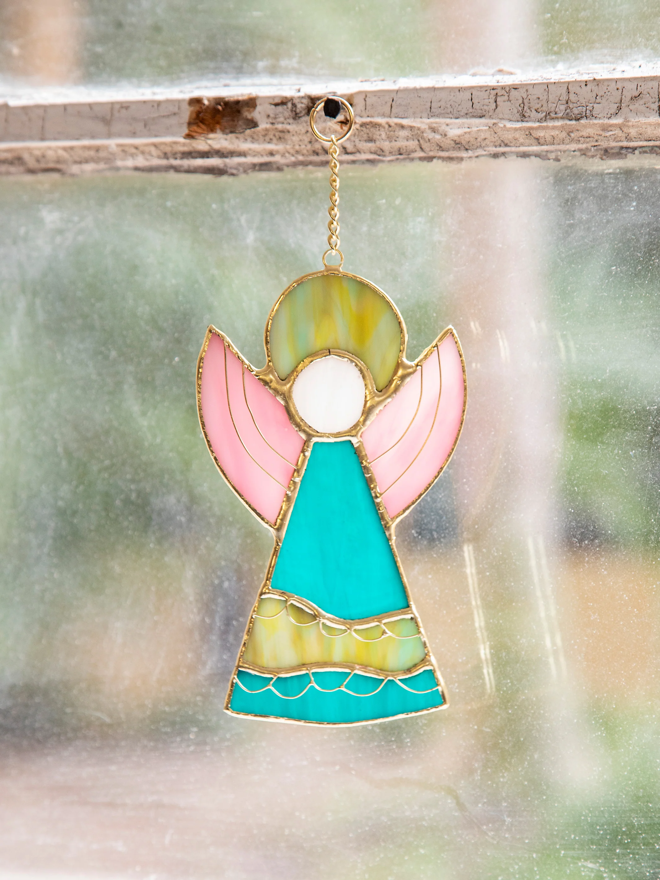 Stained Glass Window Hanging - Angel