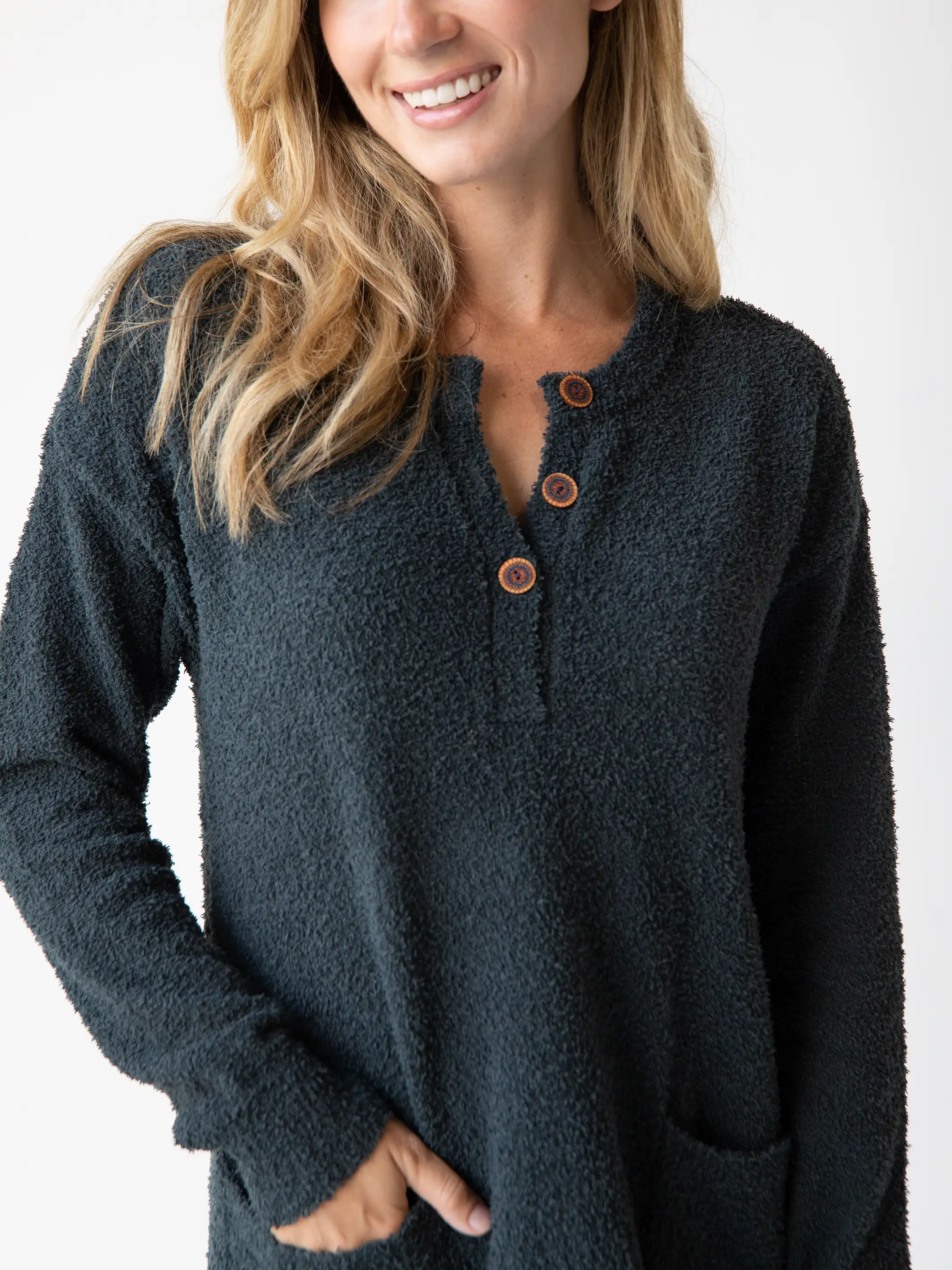 Cozy Up Dress - Charcoal
