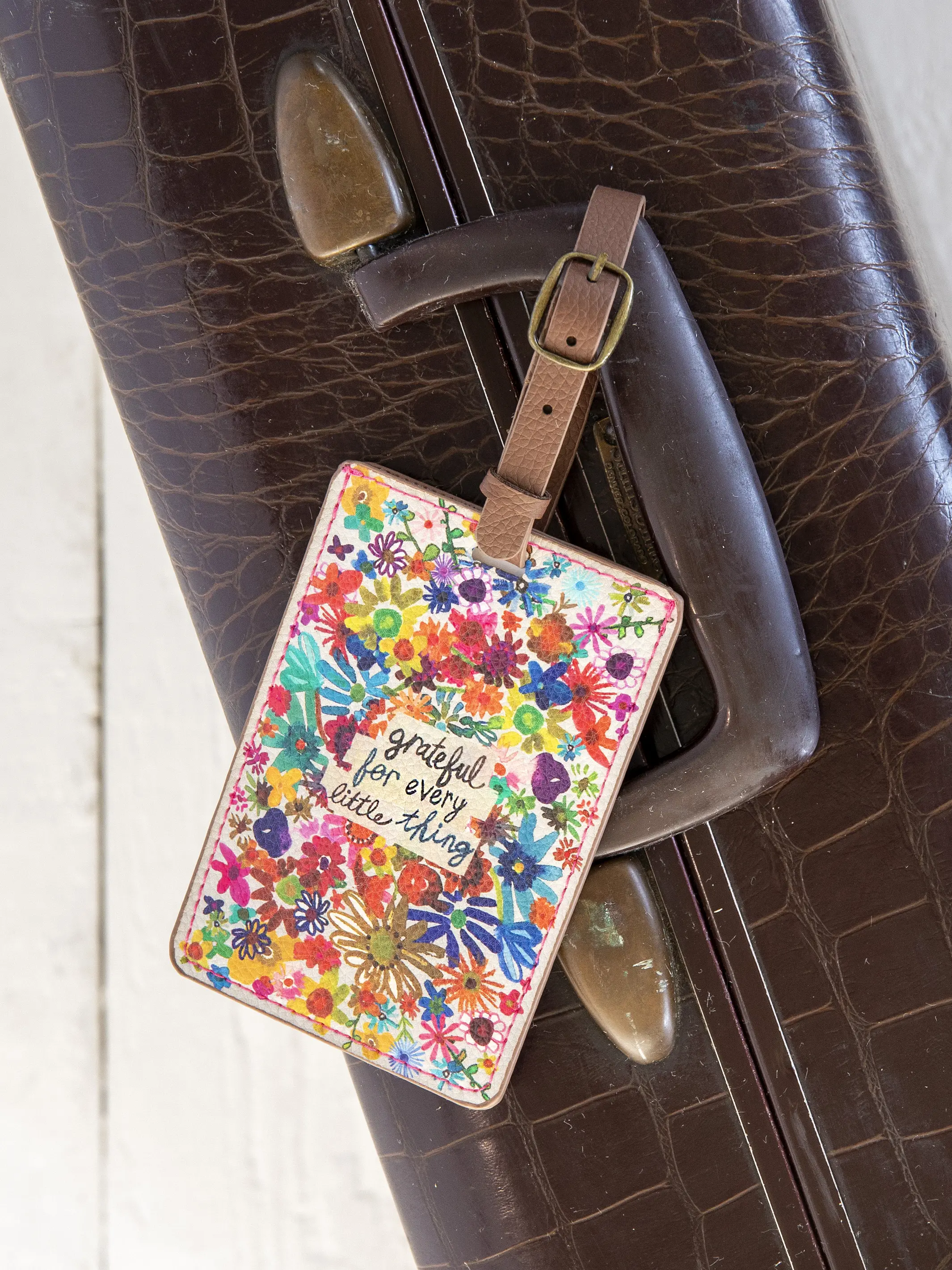 Travel Happy Luggage Tag - Grateful