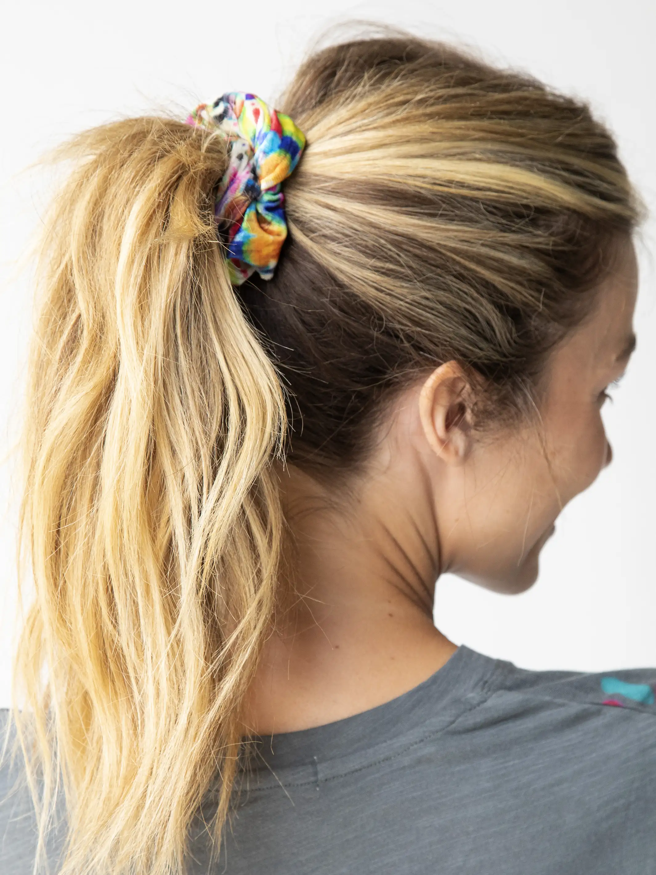 Hideaway Scrunchie - Fuchsia Marigold Tie-Dye